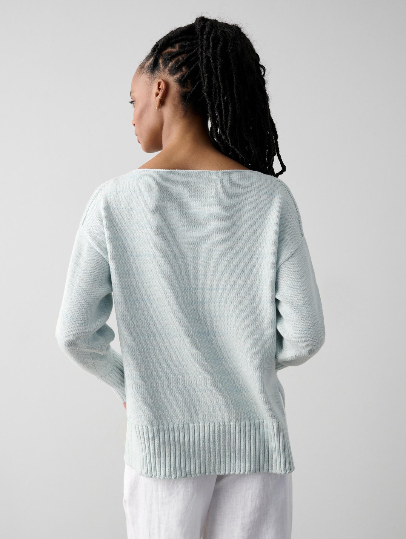 Cotton Boatneck Sweater
