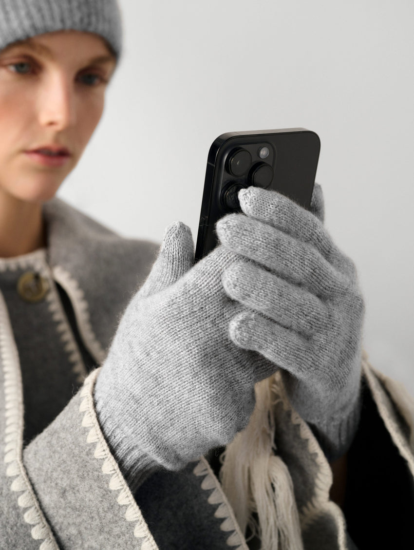 Cashmere Texting Gloves