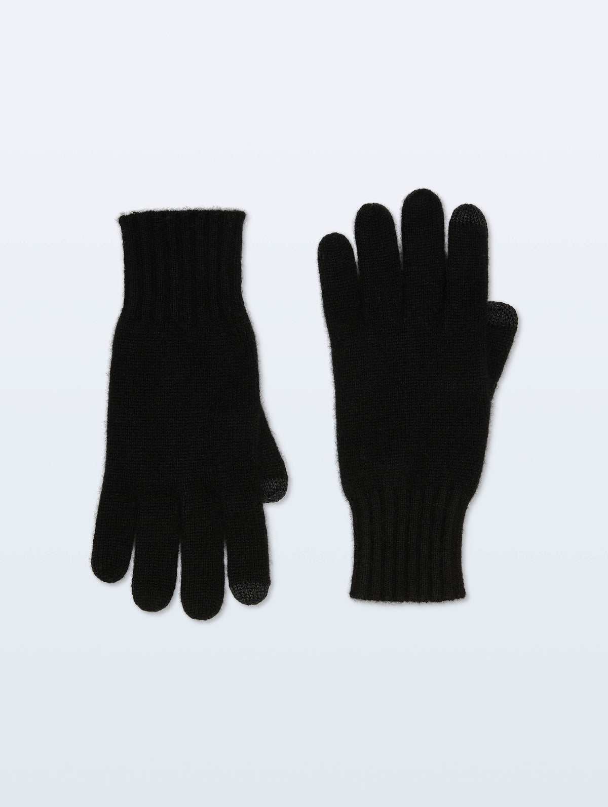 Cashmere Texting Gloves | Black