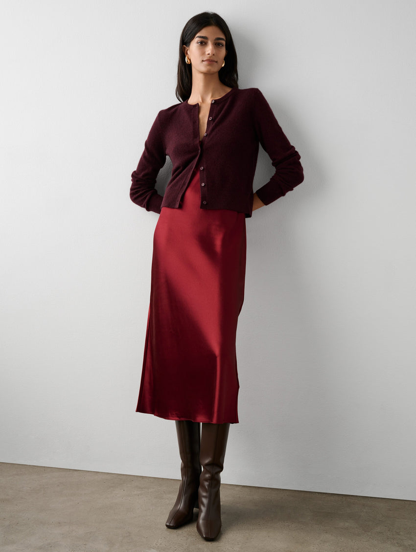 Essential Cashmere Crewneck Cardigan