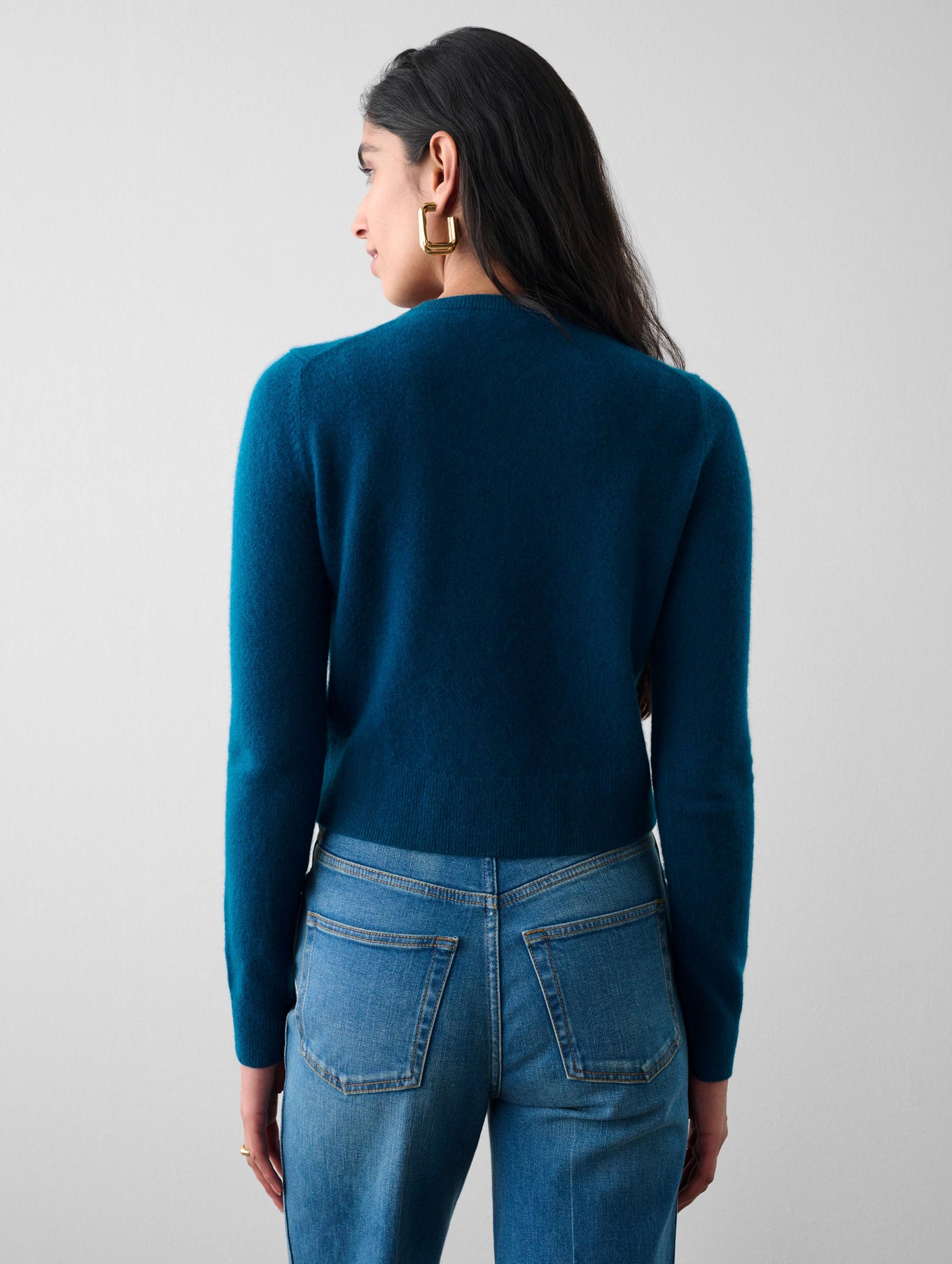 Essential Cashmere Crewneck Cardigan