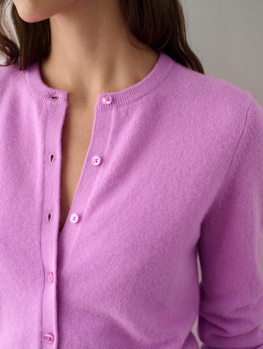 Essential Cashmere Crewneck Cardigan