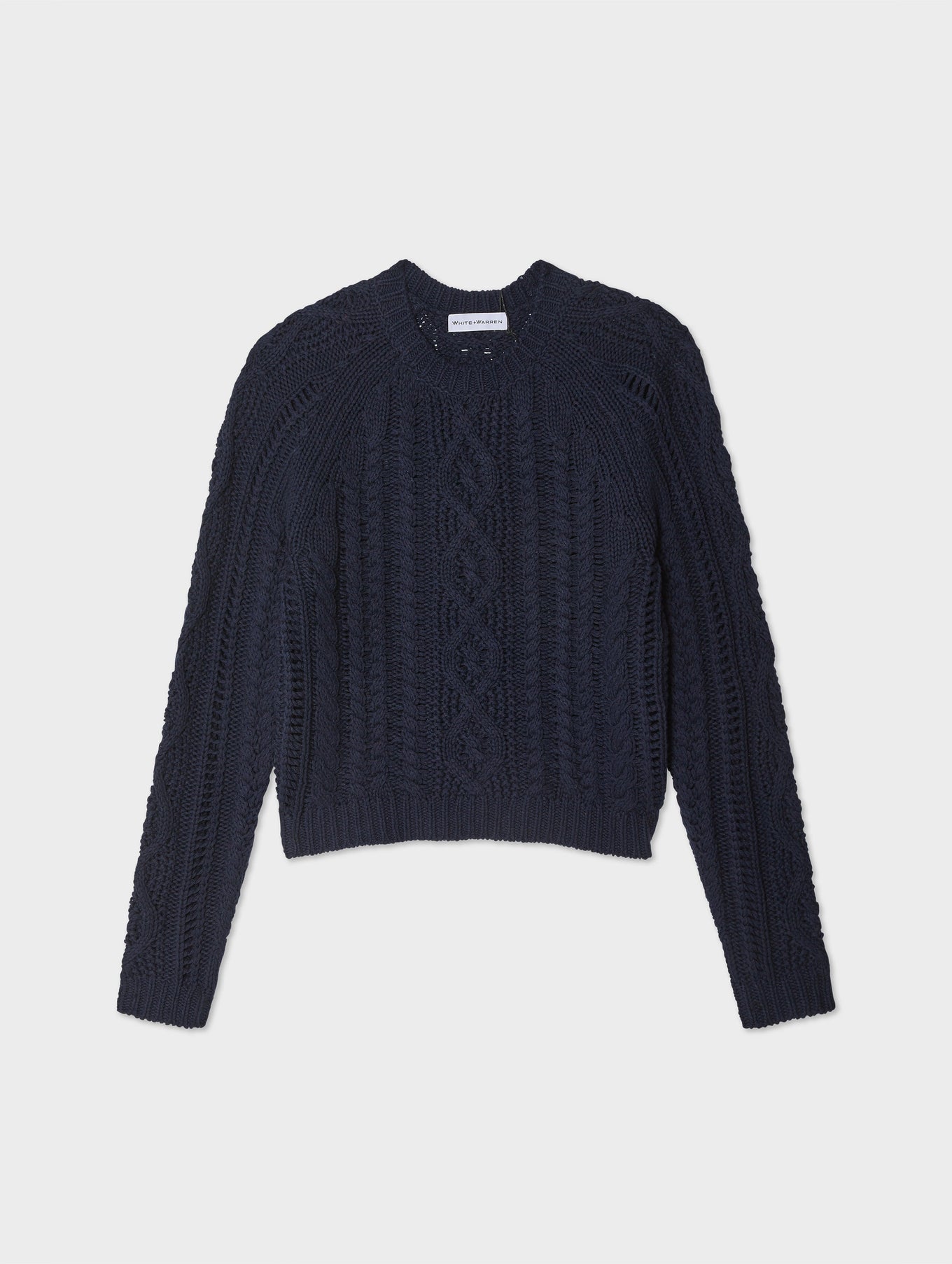 Cotton Linen Cable Crewneck