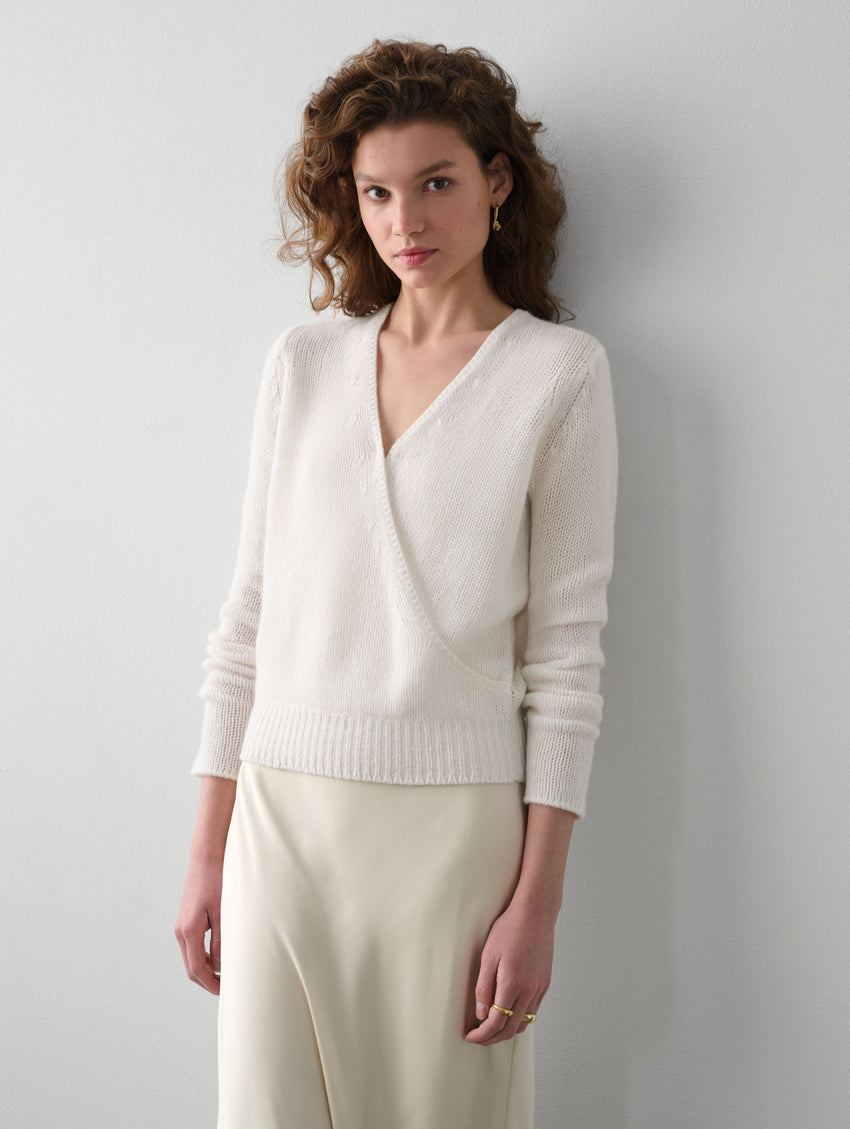 Cashmere Wrap Top