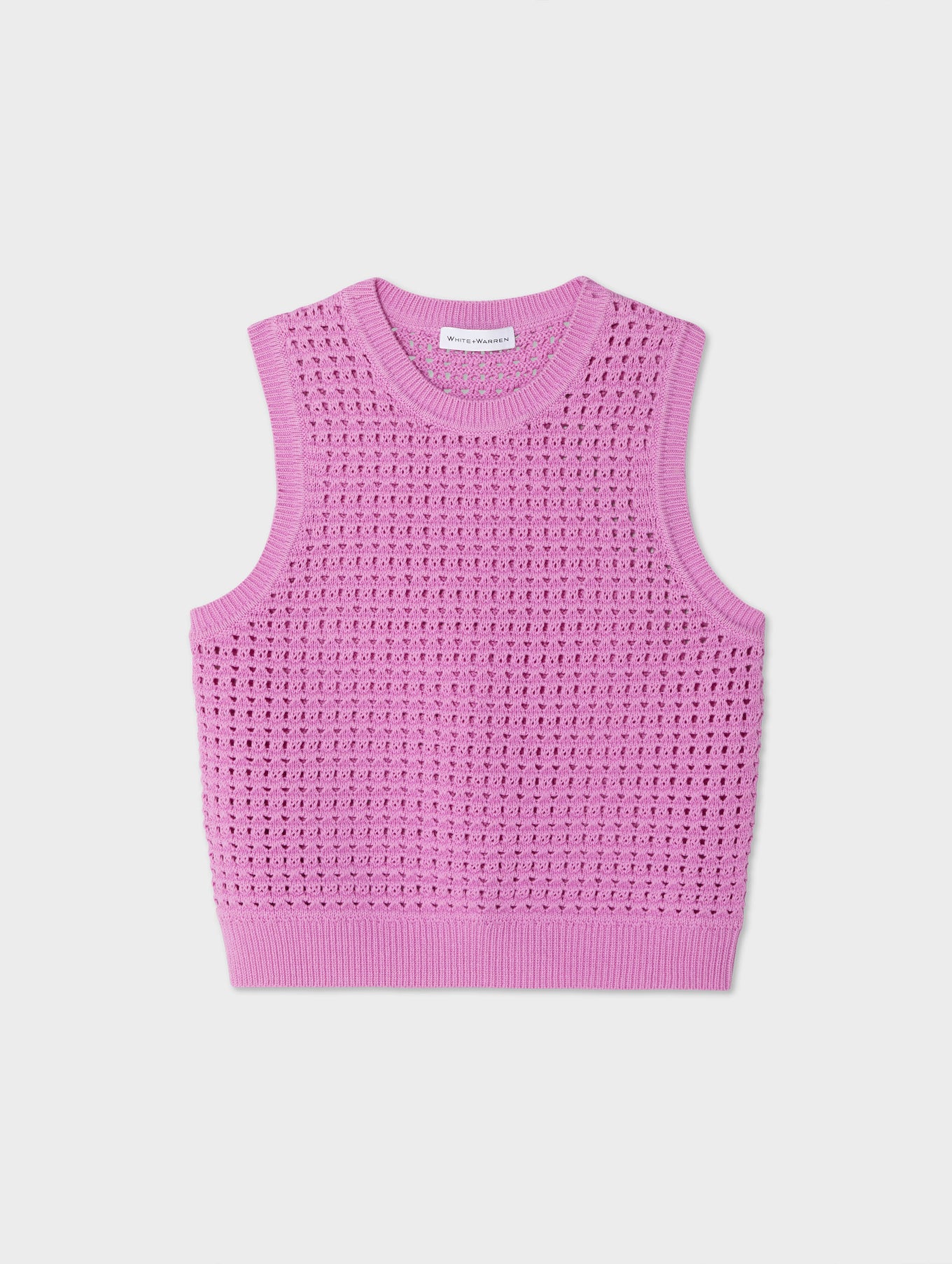 Cotton Blend Mesh Tank