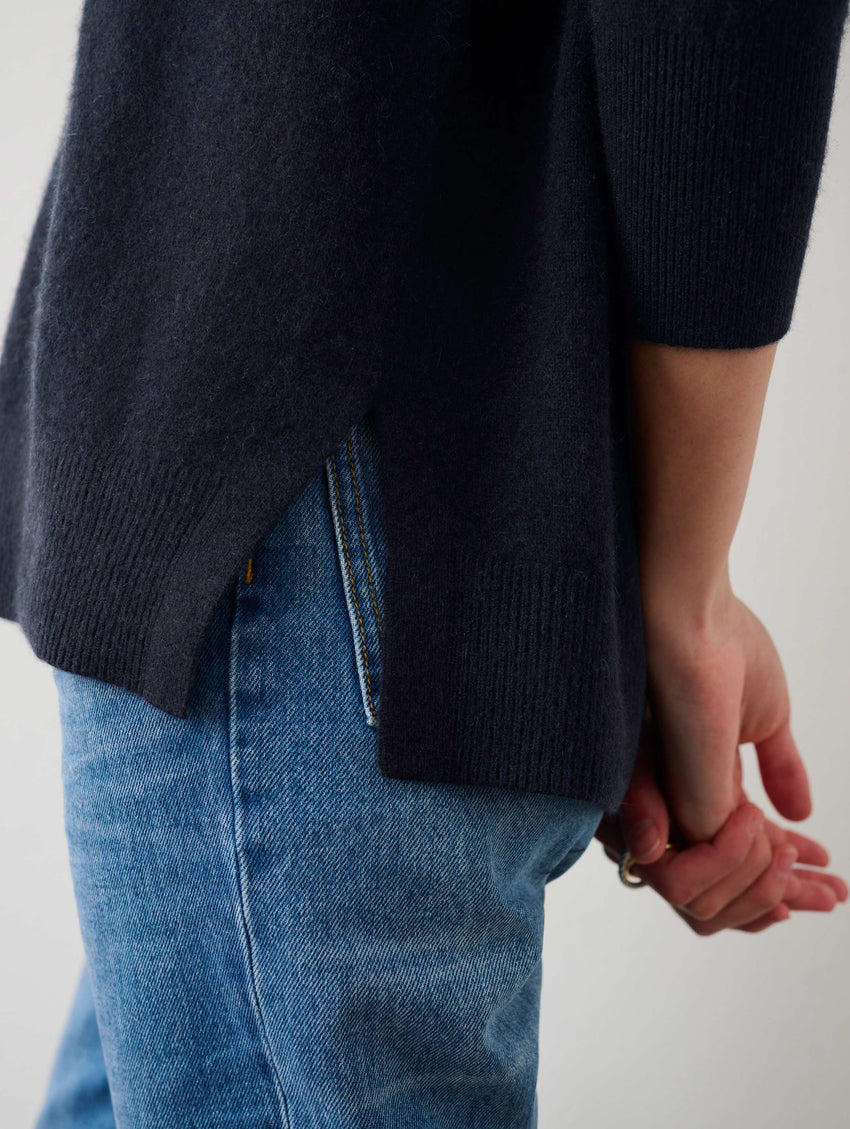 Cashmere V Neck Tunic