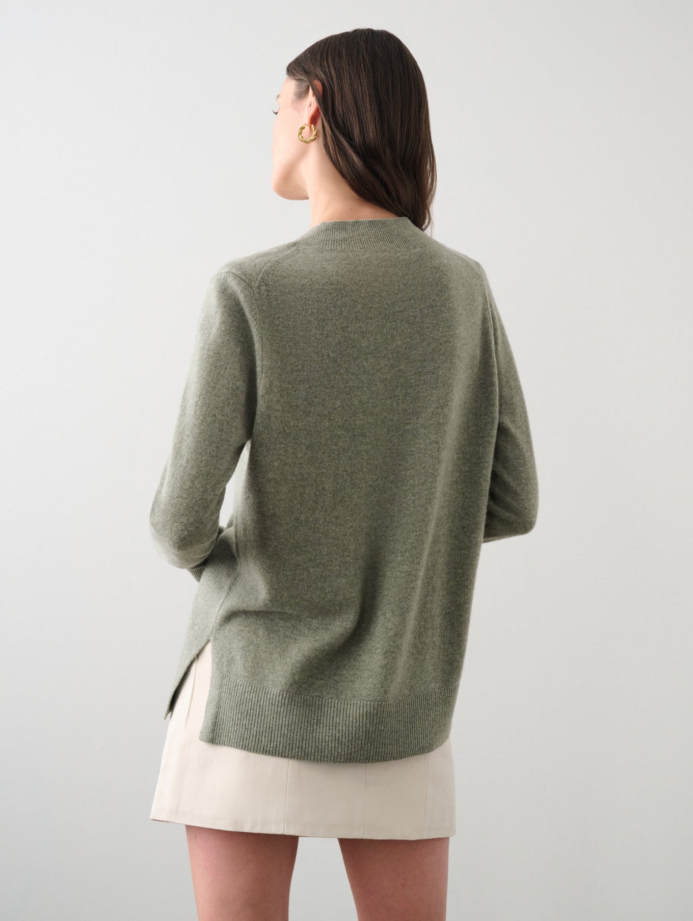 Cashmere V Neck Tunic