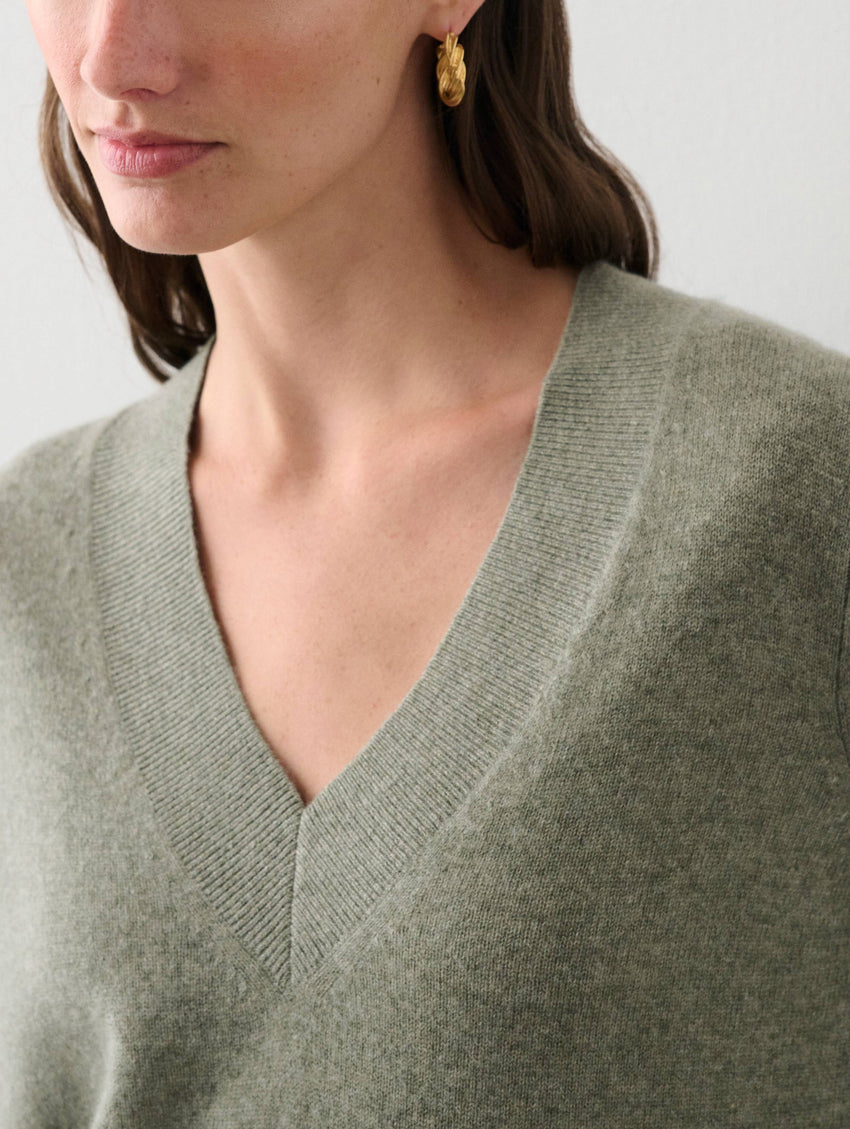 Cashmere V Neck Tunic