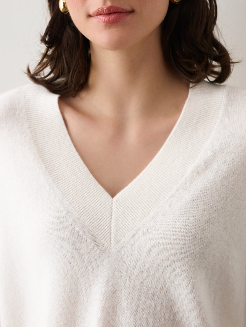 Cashmere V Neck Tunic