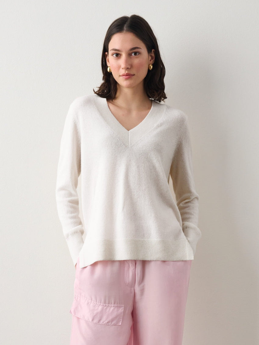 Cashmere V Neck Tunic