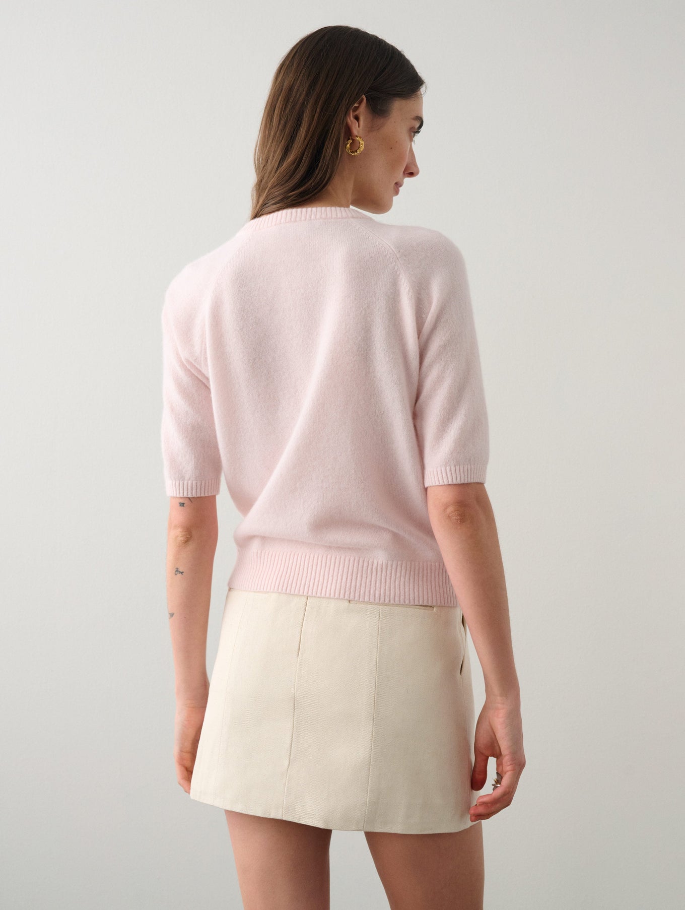 Cashmere Short Sleeve Henley