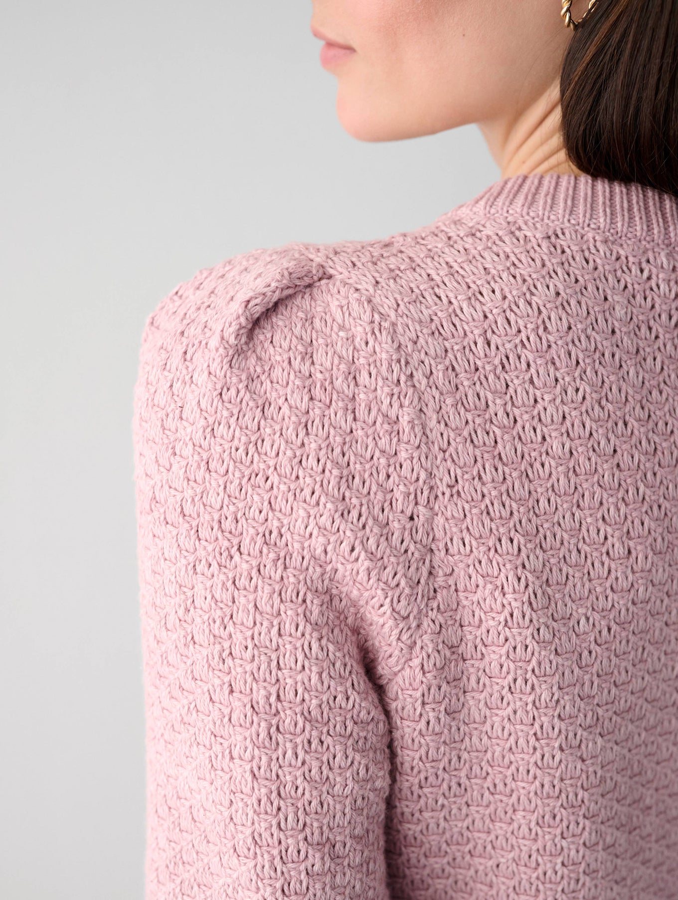 Cotton Textured Puff Sleeve Top