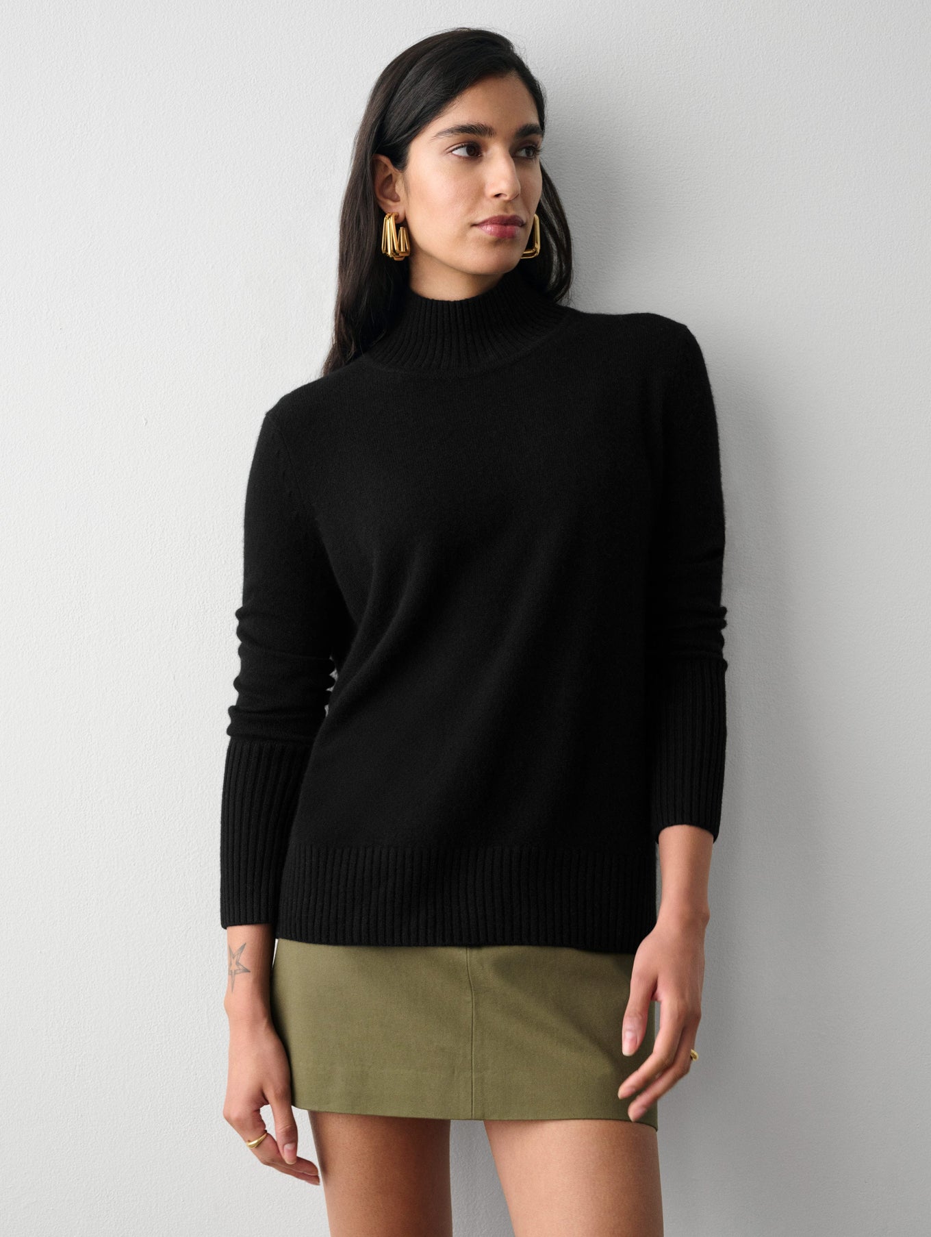 Cashmere Easy Standneck