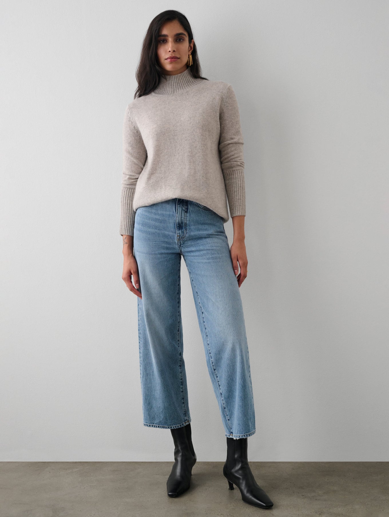 Cashmere Easy Standneck