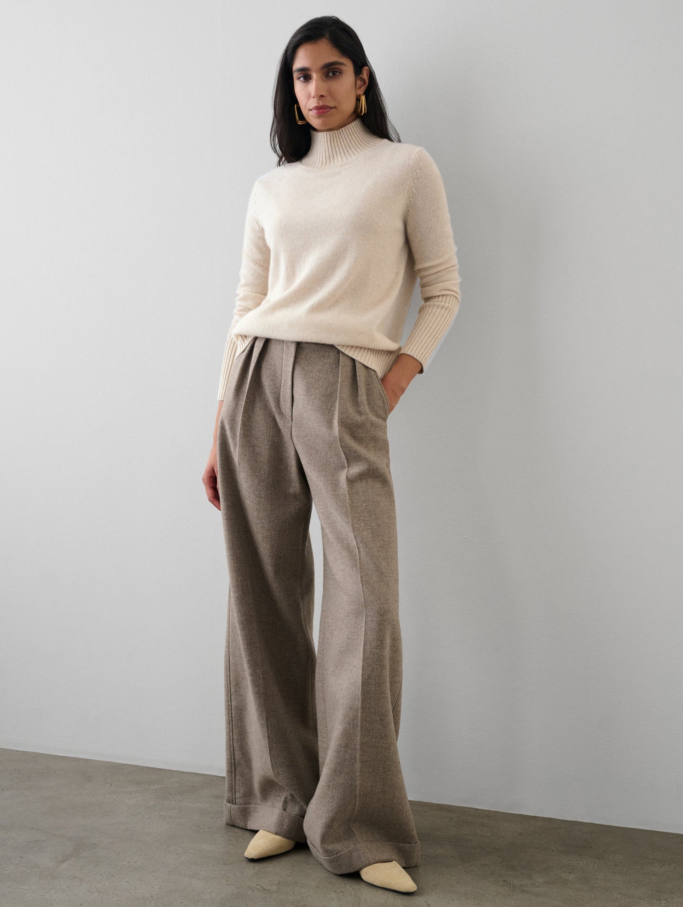 Cashmere Easy Standneck