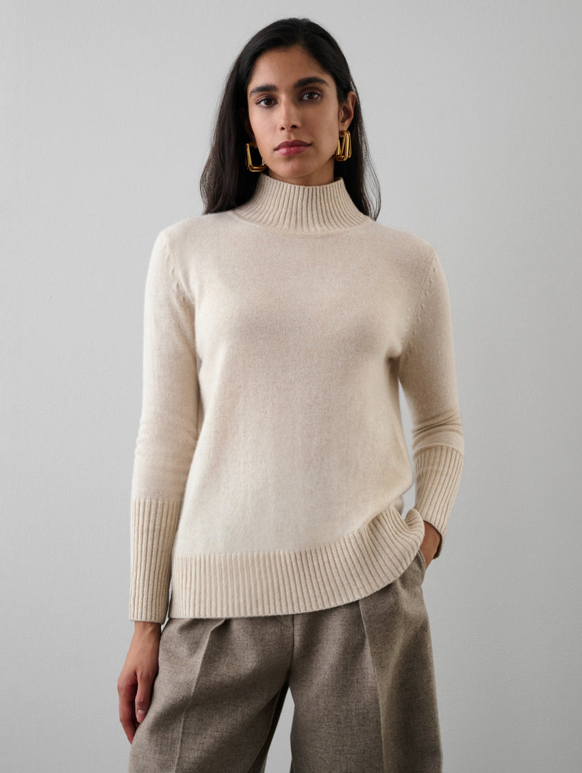 Cashmere Easy Standneck