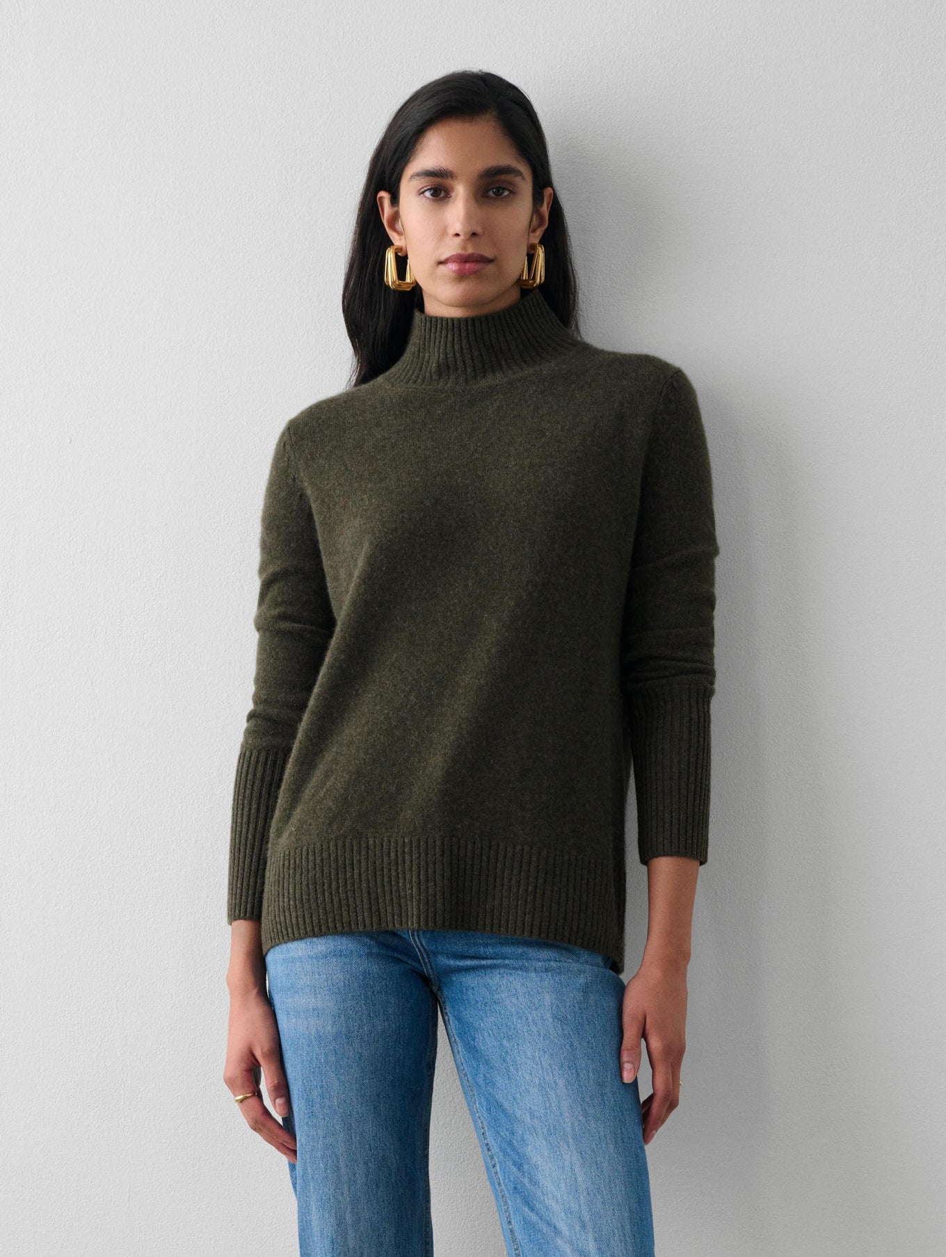 Cashmere Easy Standneck