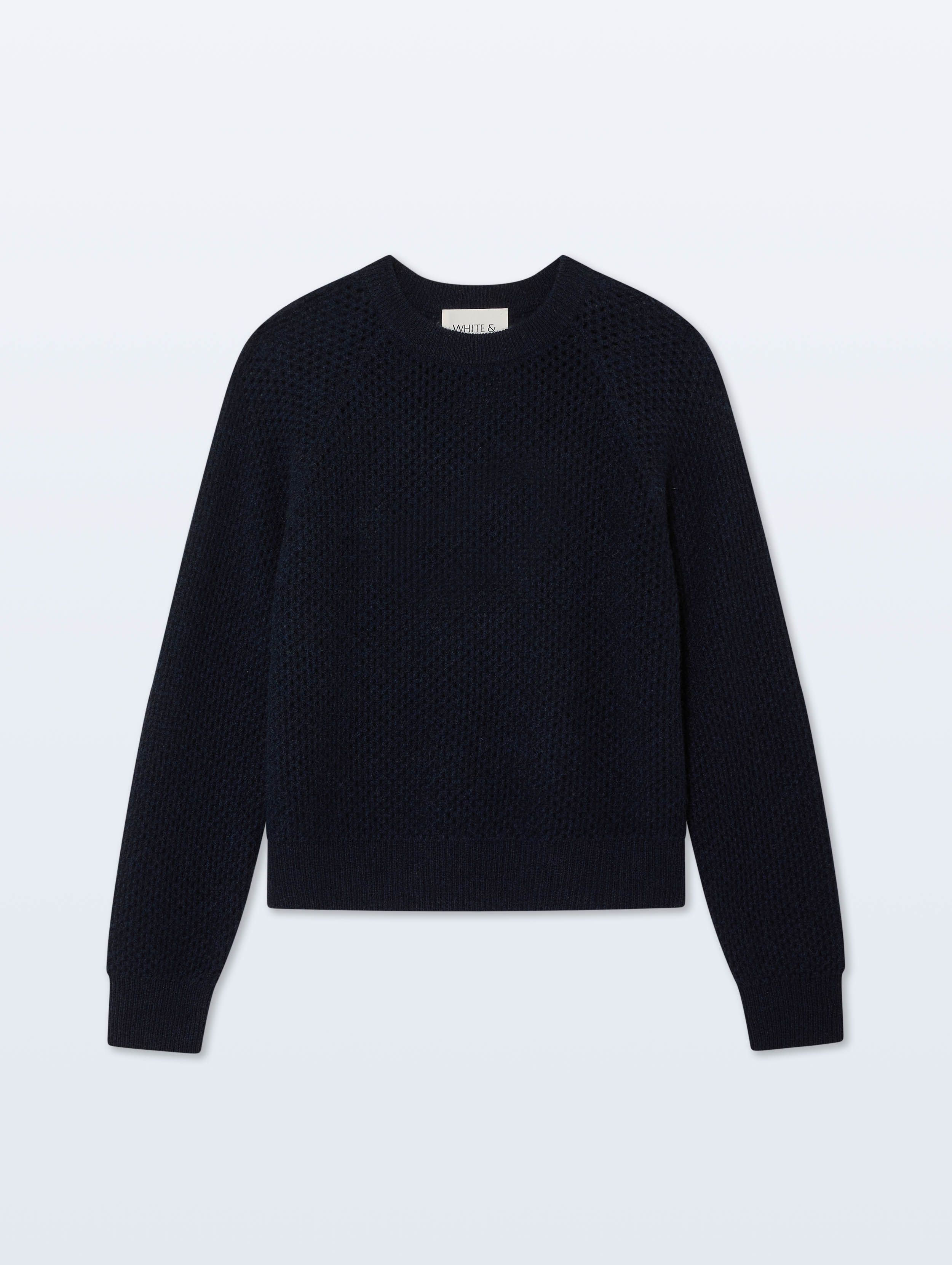 Cashmere Mesh Sweatshirt | Deep Navy