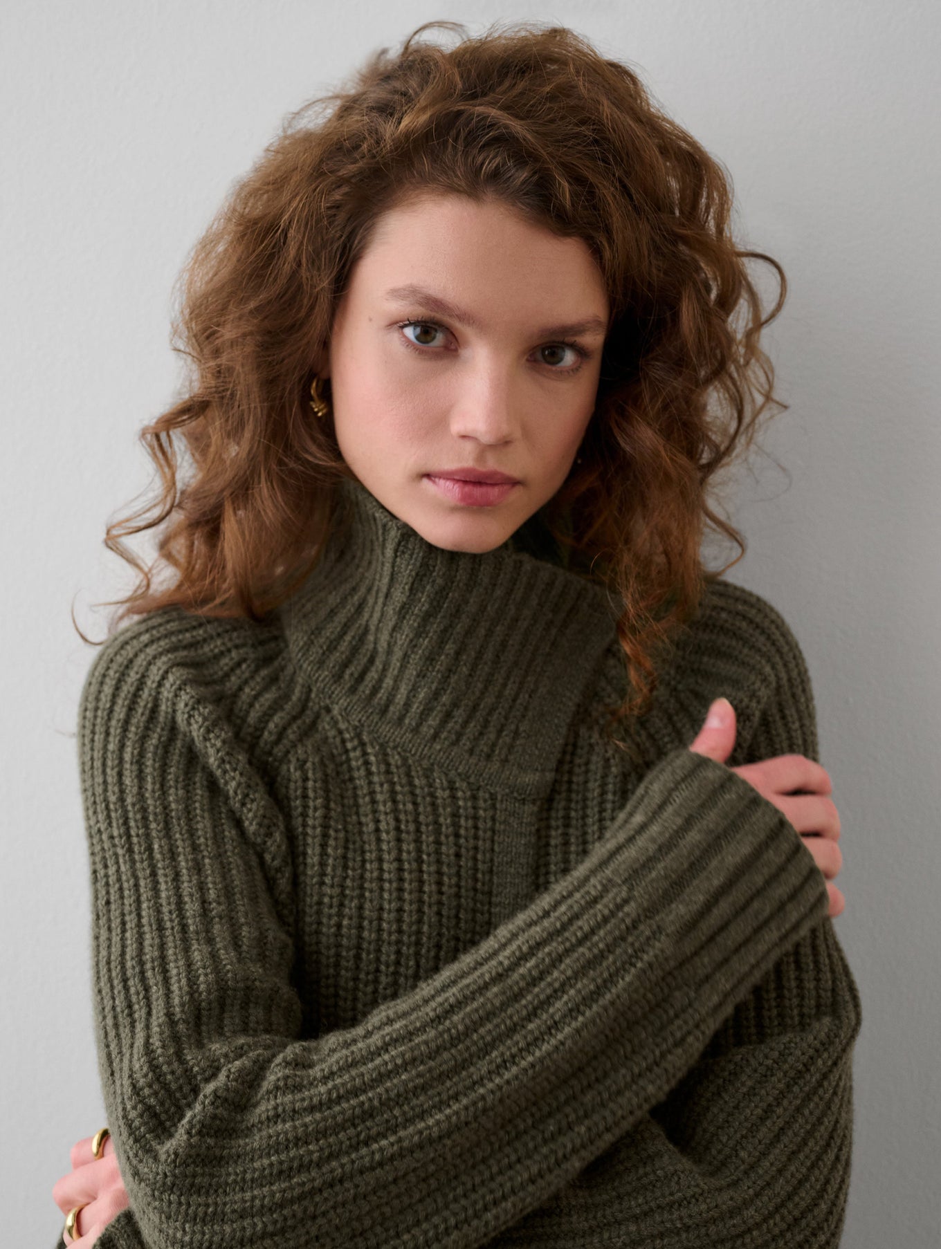 Merino Blend Ribbed Coatigan