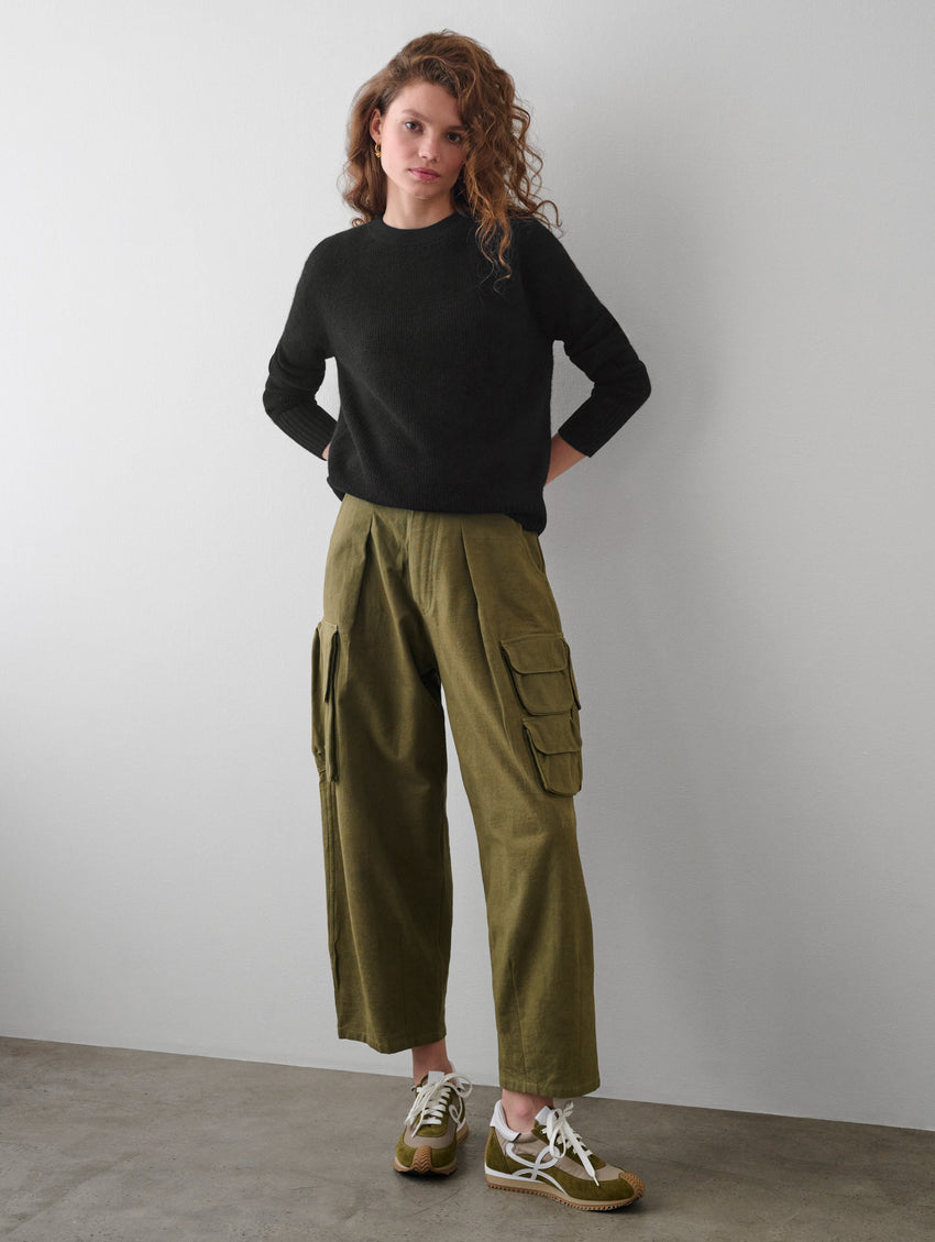 Cashmere Waffle Sweatshirt