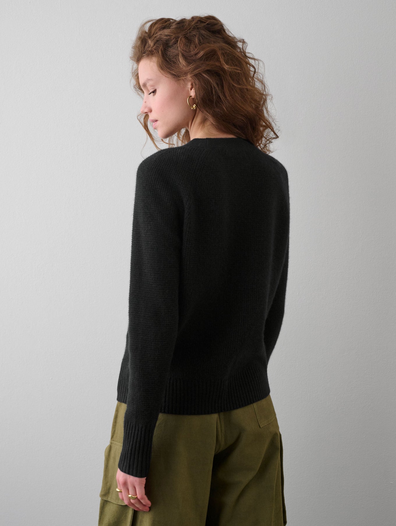 Cashmere Waffle Sweatshirt