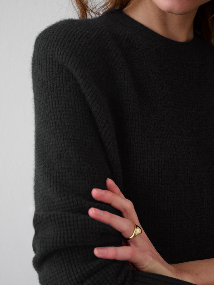 Cashmere Waffle Sweatshirt