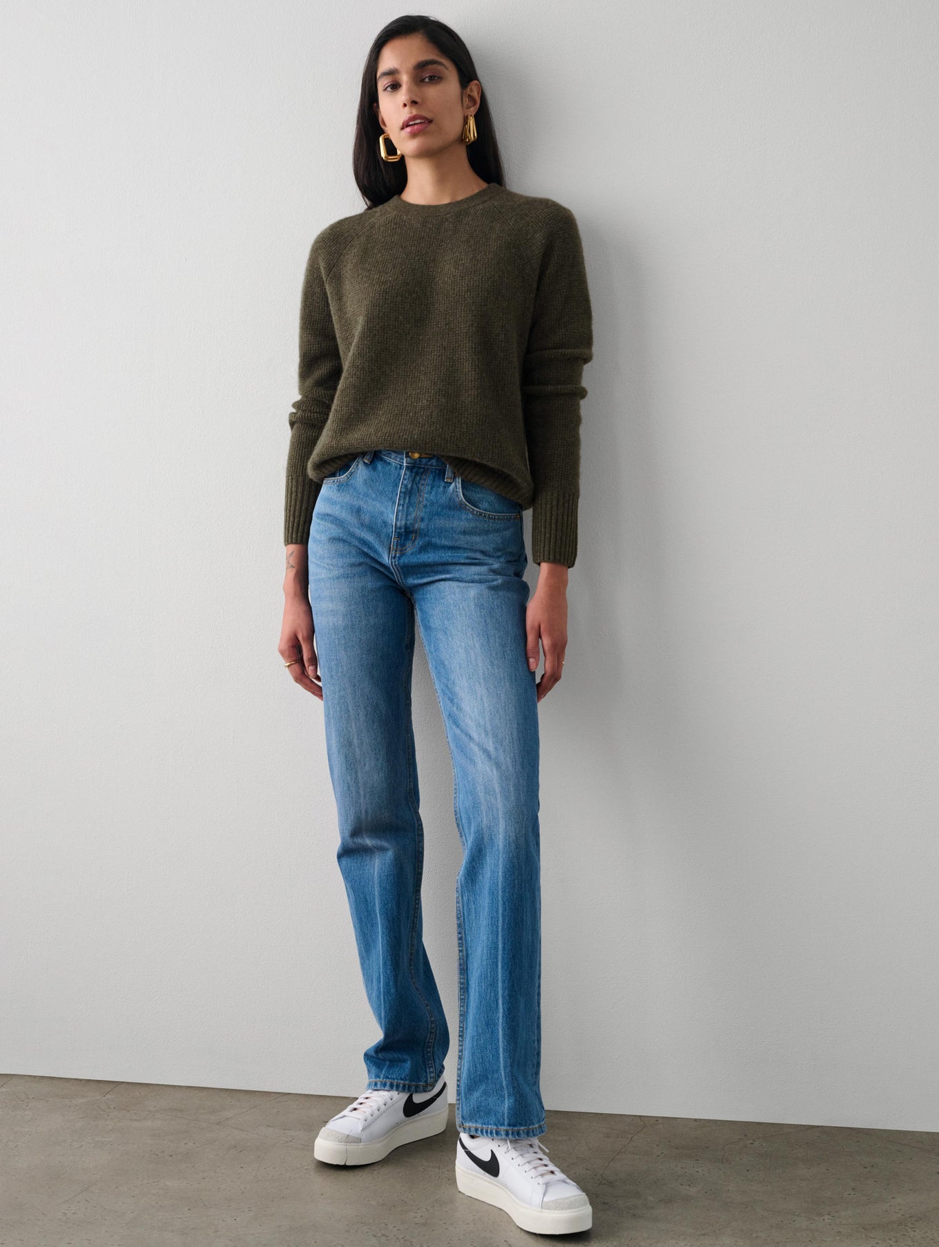 Cashmere Waffle Sweatshirt