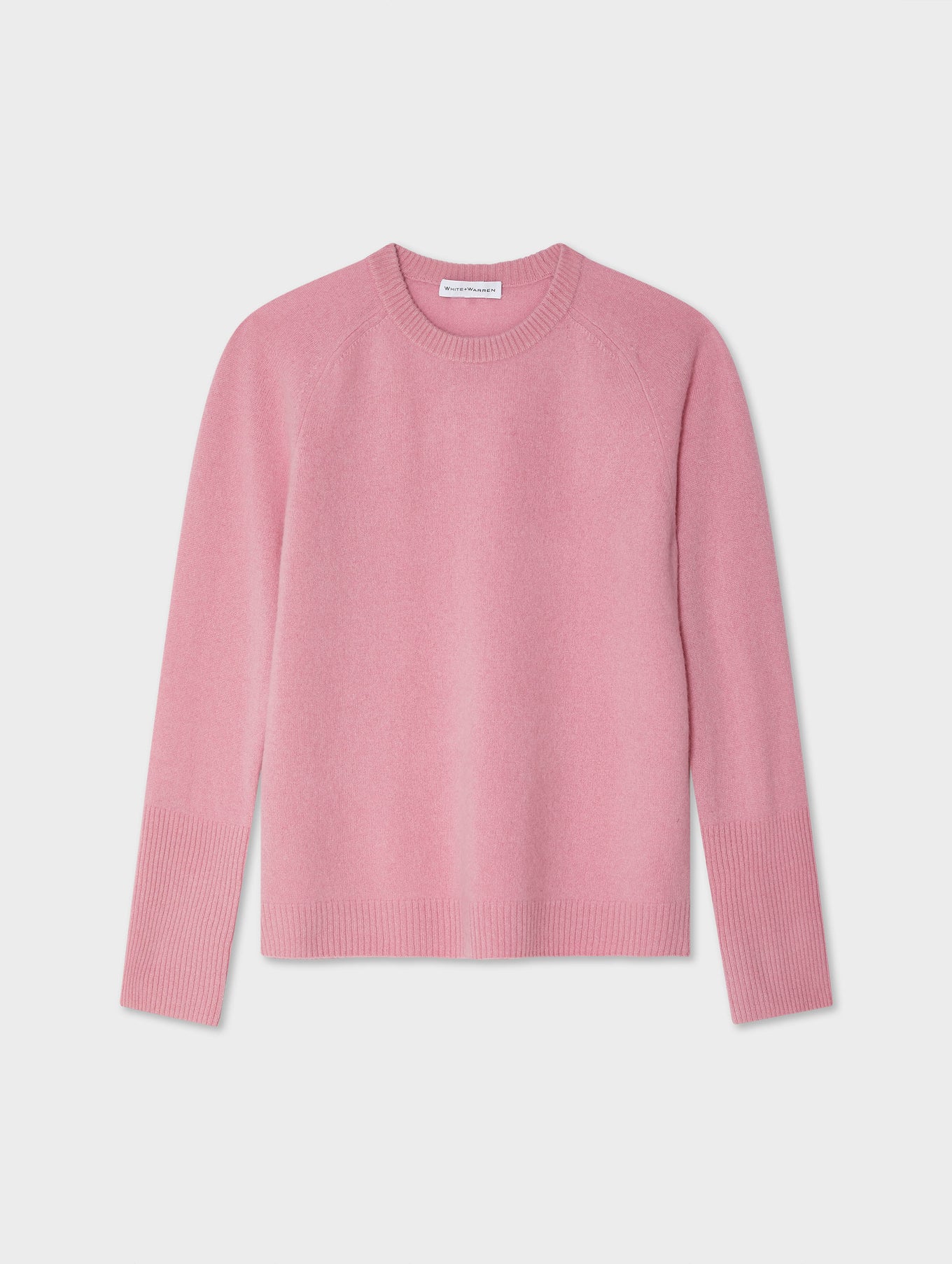 Cashmere Ribbed Trim Crewneck