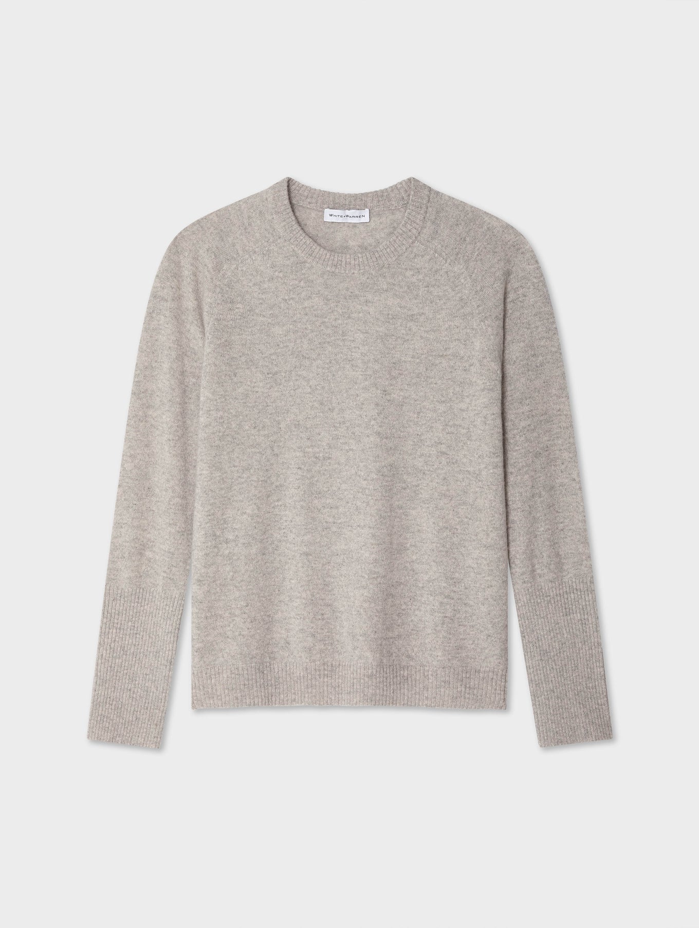 Cashmere Ribbed Trim Crewneck