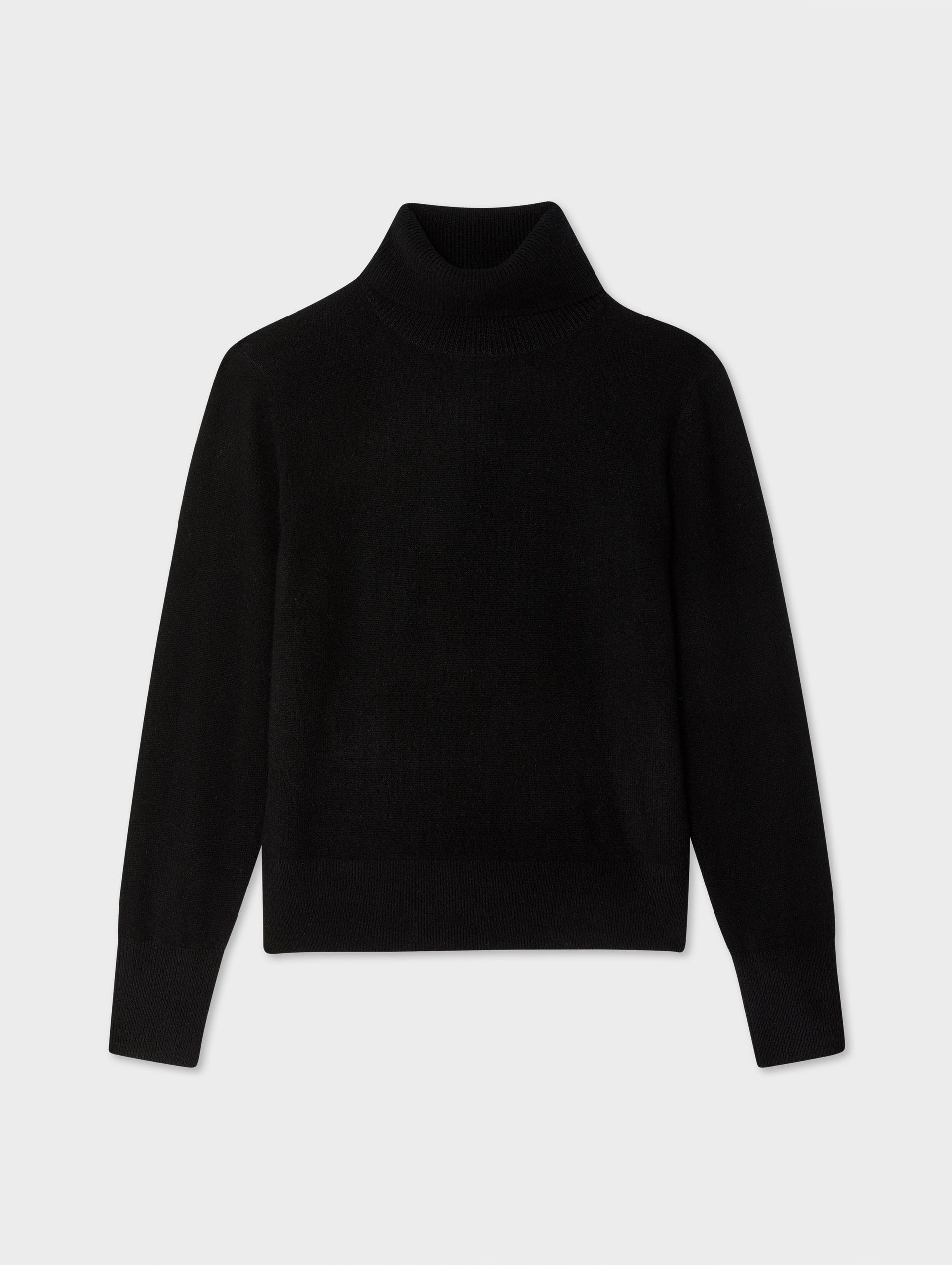 Black turtleneck cashmere hotsell