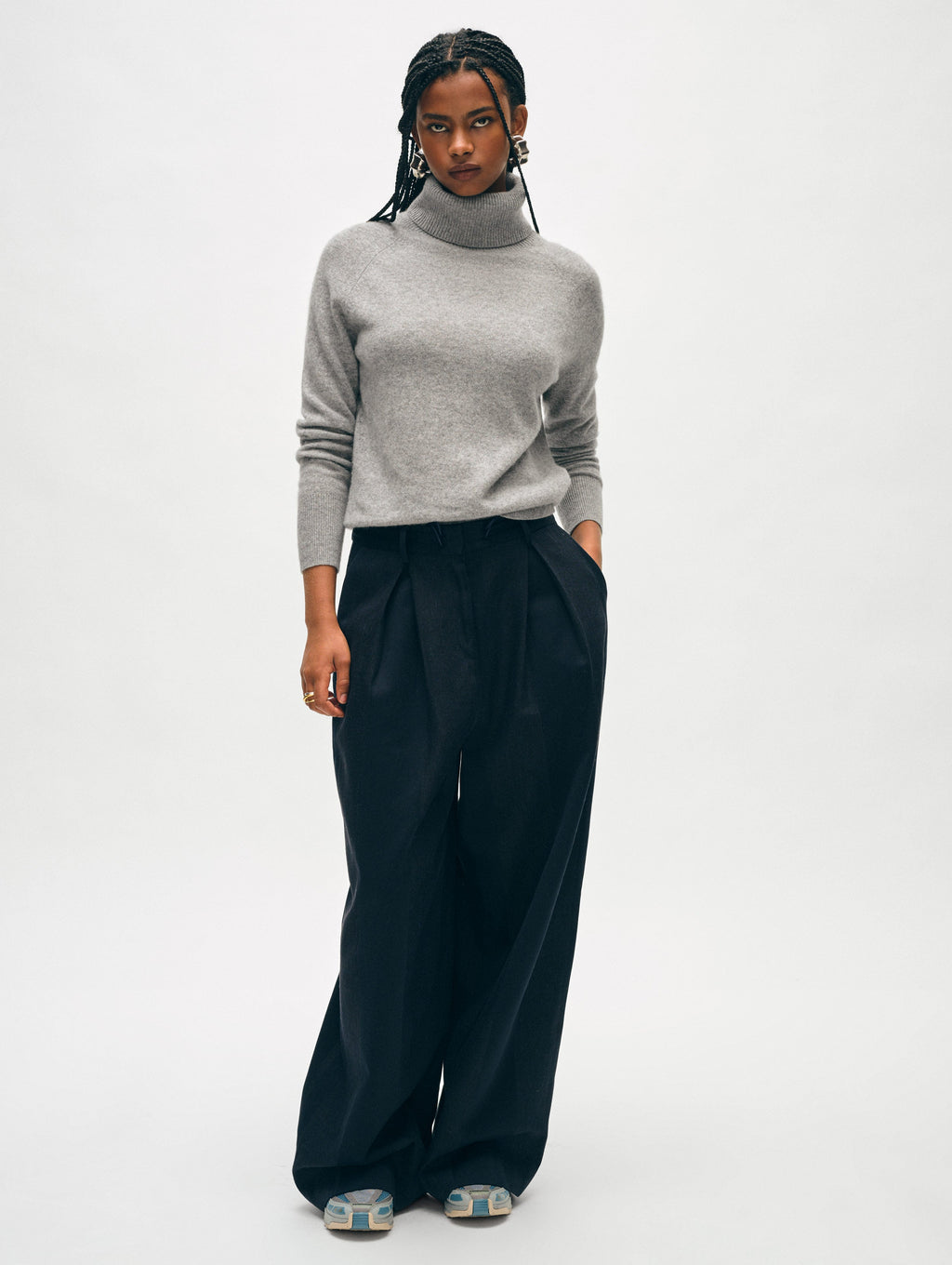 Cashmere Turtleneck White Warren