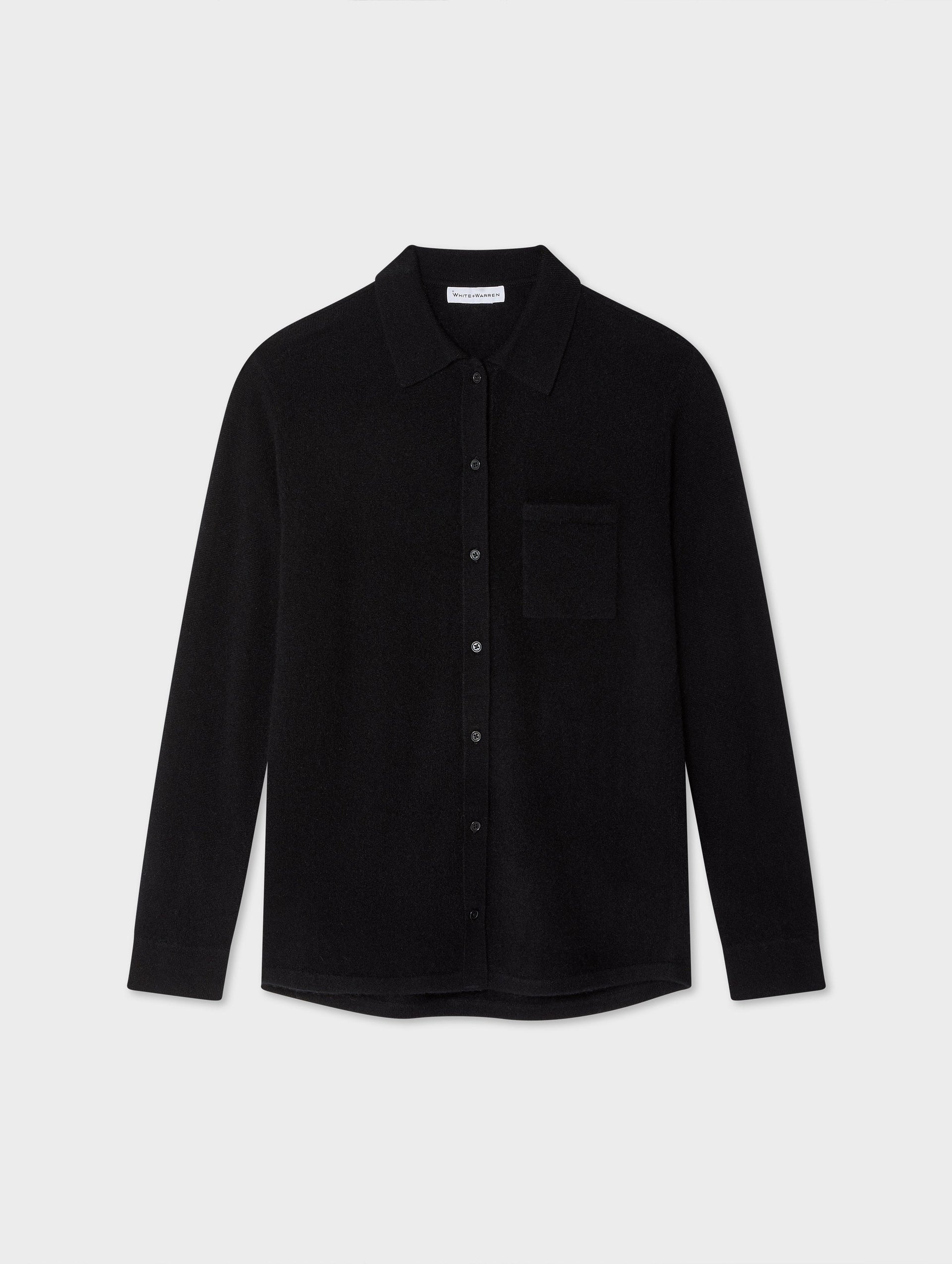 Cashmere Button Down Shirt – White + Warren