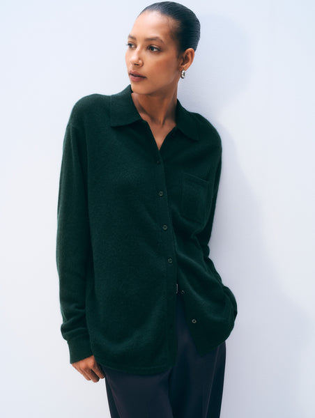 Cashmere Button Down Shirt