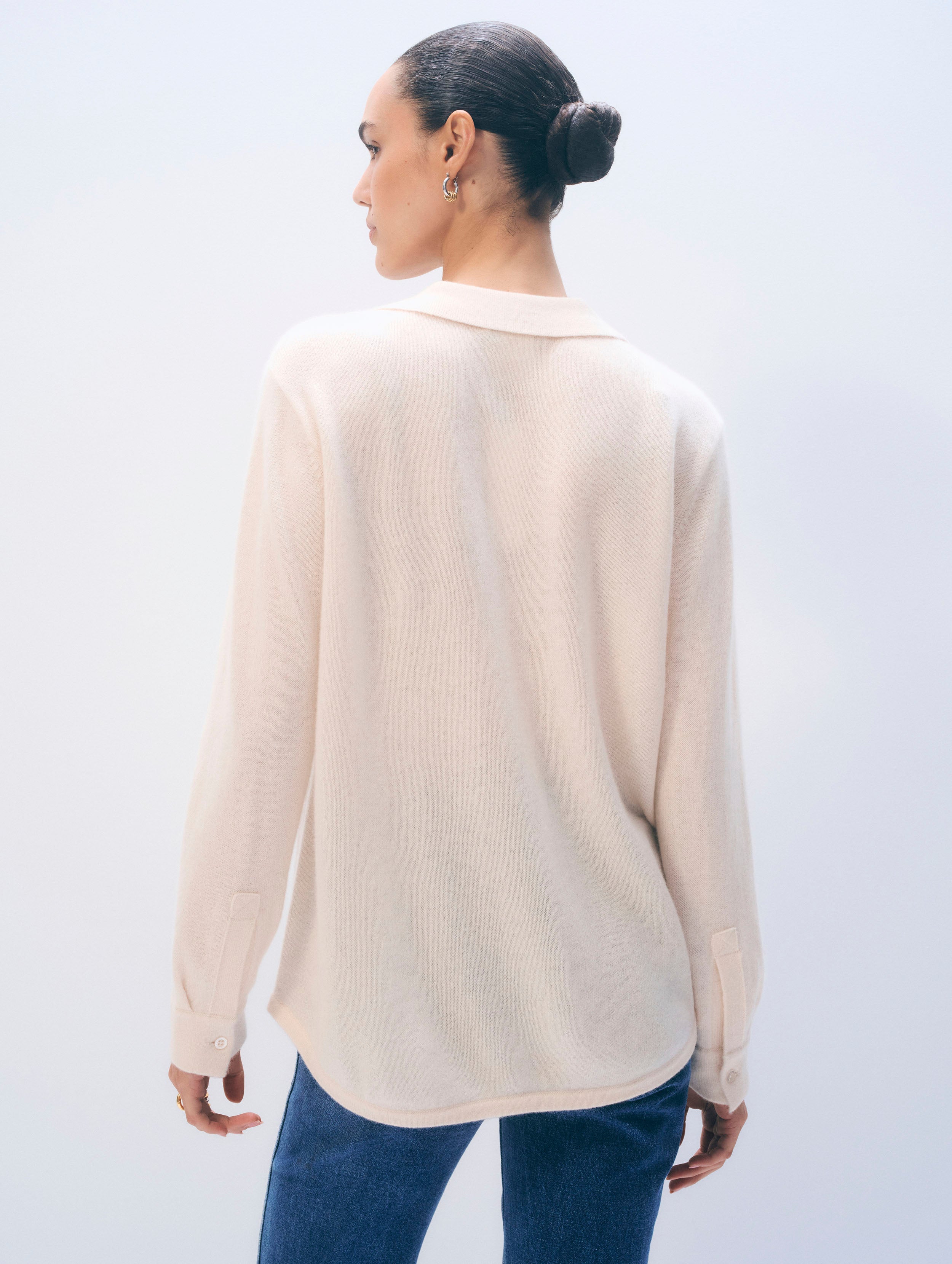 Cashmere Button Shirt | Feather