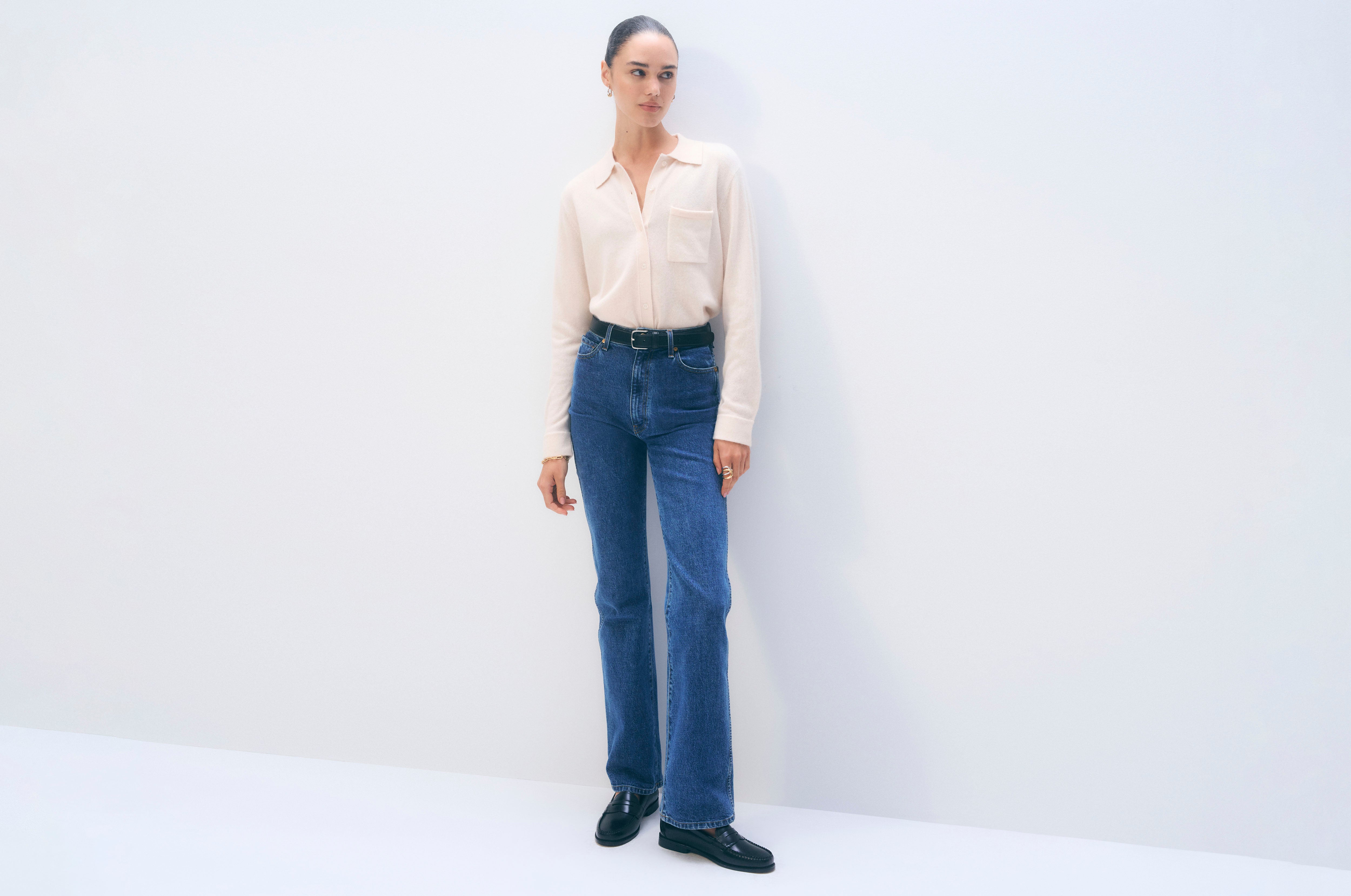 Cashmere Button Shirt | Feather