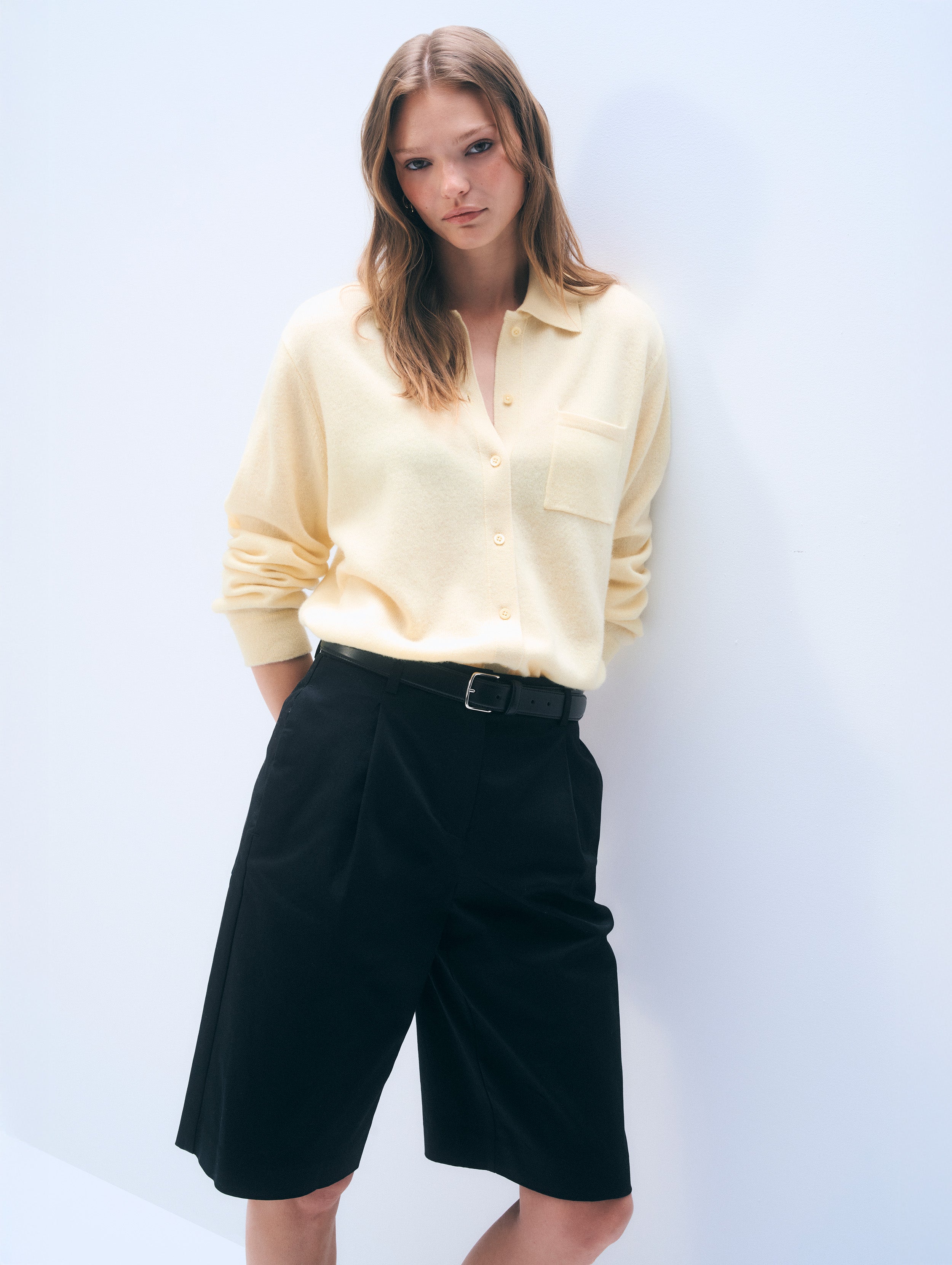 Cashmere Button Down | Lemonade