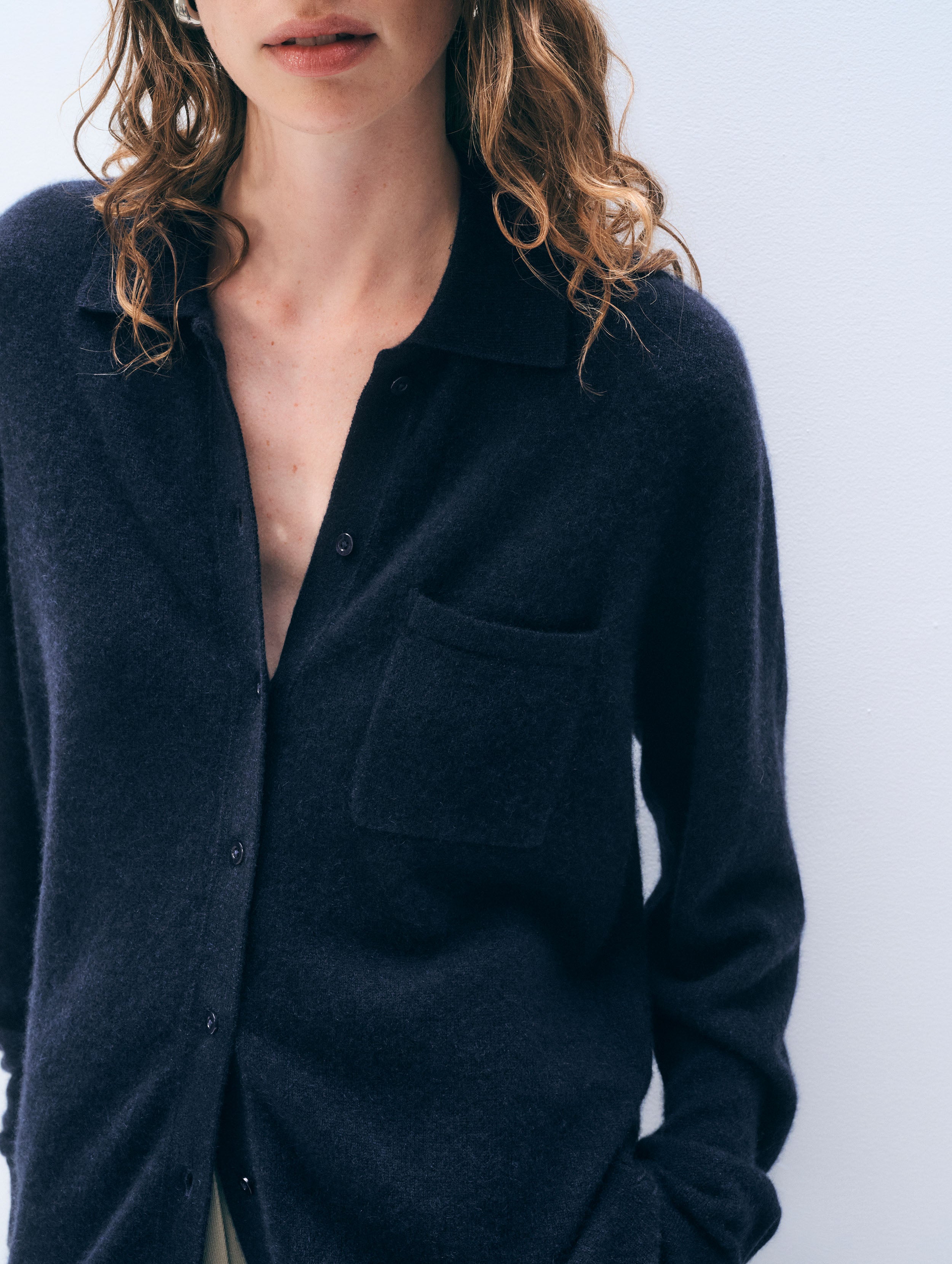 Cashmere Button Shirt