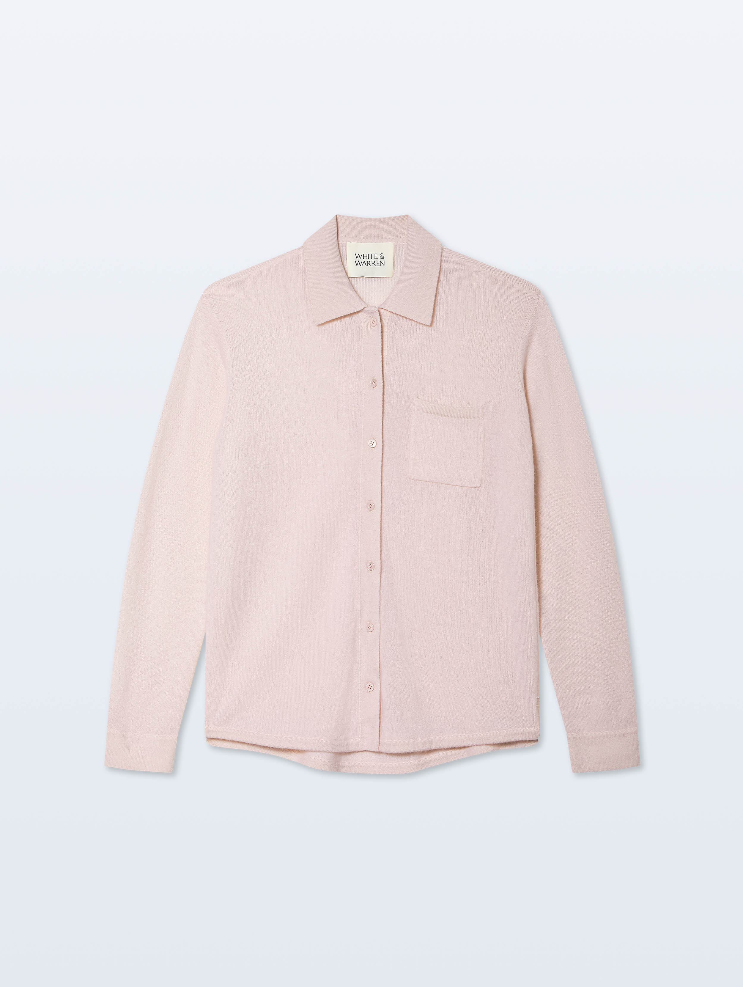 Cashmere Button Down | Pink Sand