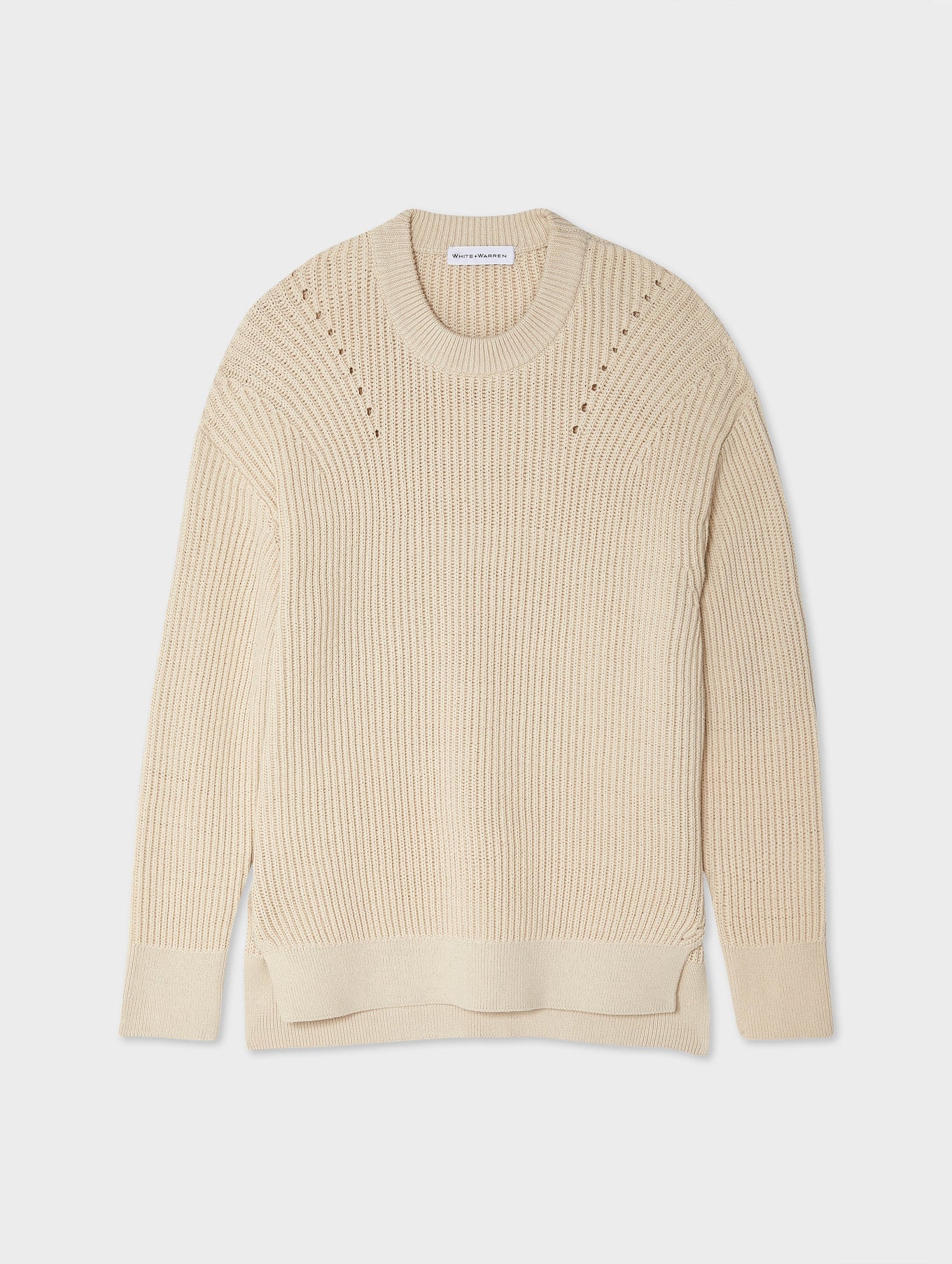 Cotton Ribbed Crewneck