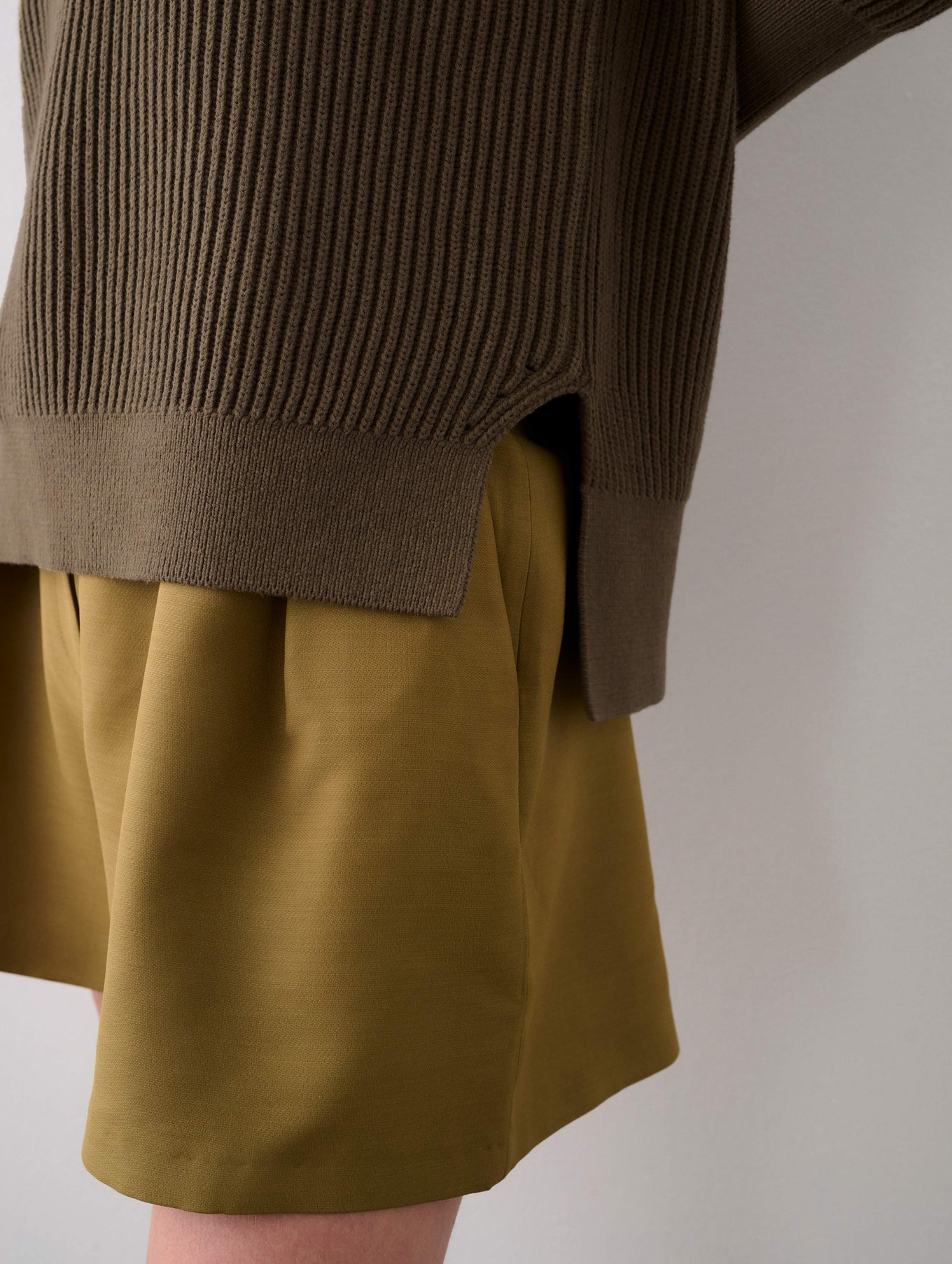 Cotton Ribbed Crewneck