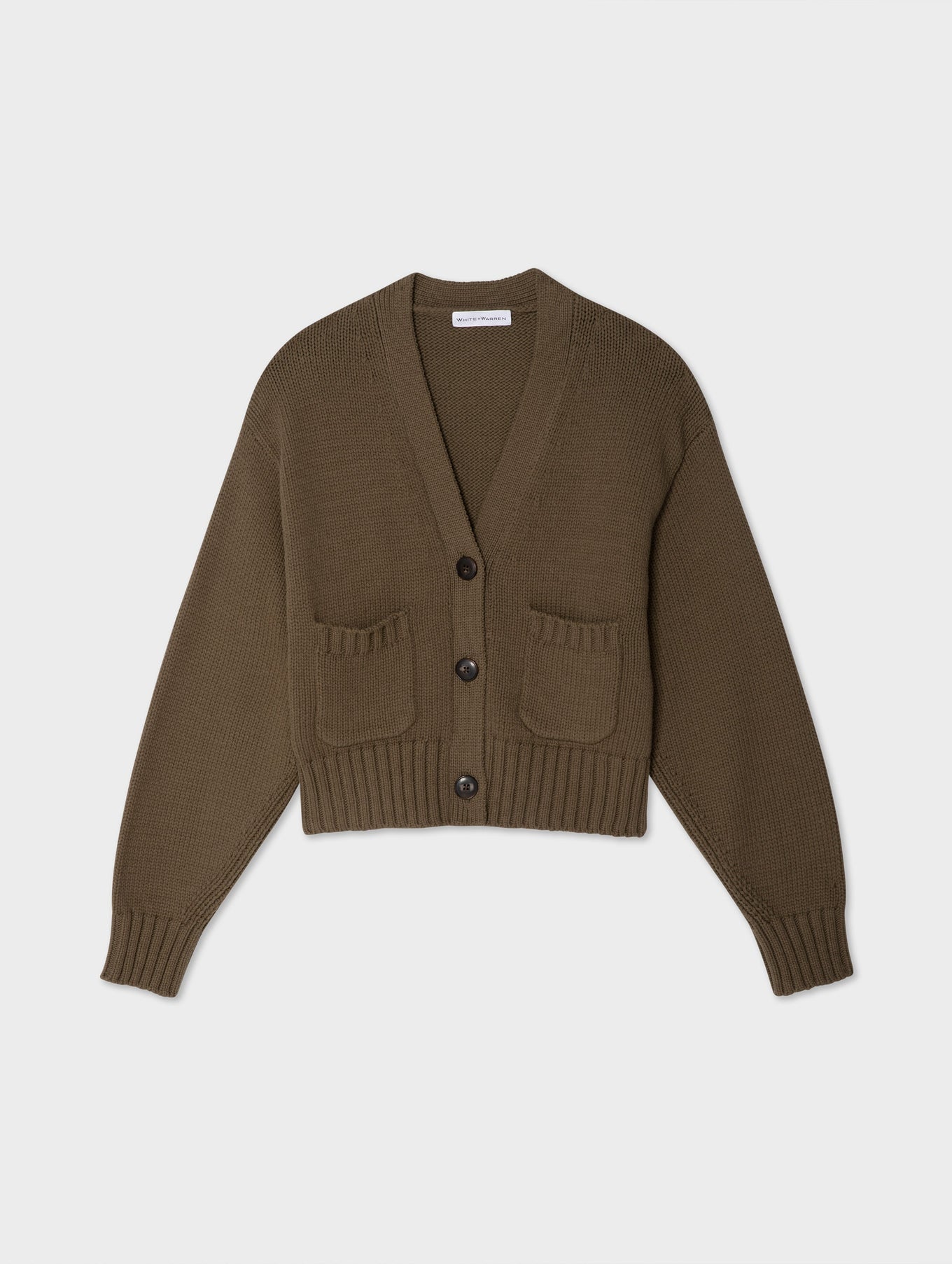 Cotton Shrunken Pocket Cardigan