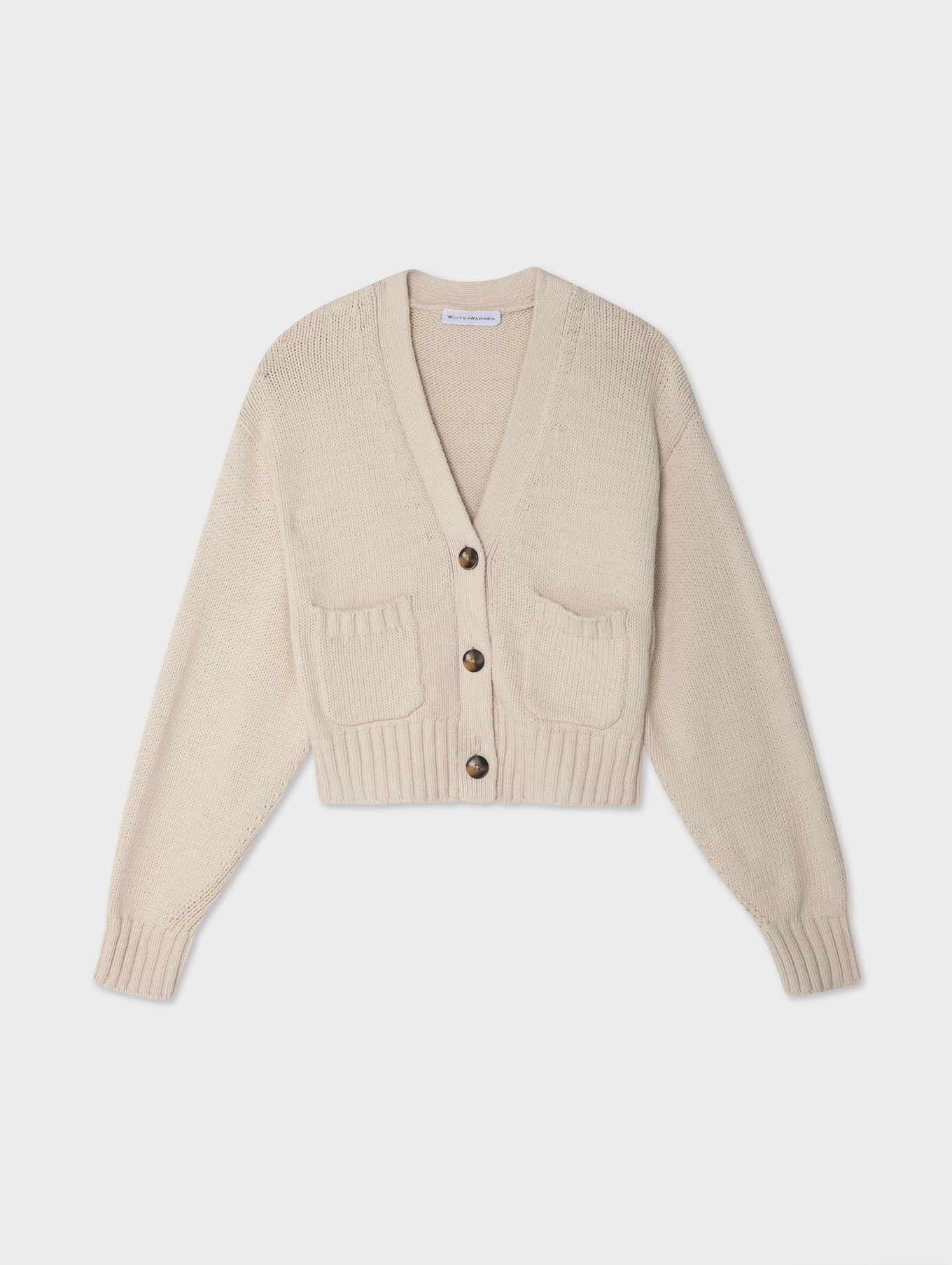 Cotton Shrunken Pocket Cardigan