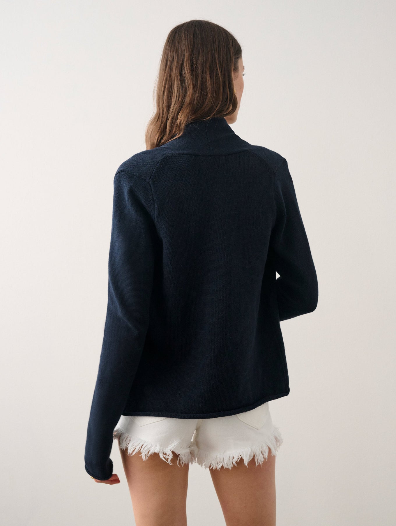 Cotton Mini Trapeze Cardigan