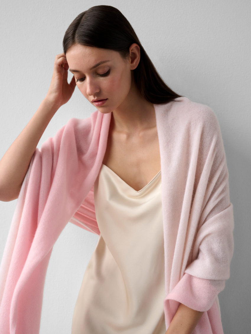 Cashmere Ramona Colorblock Travel Wrap