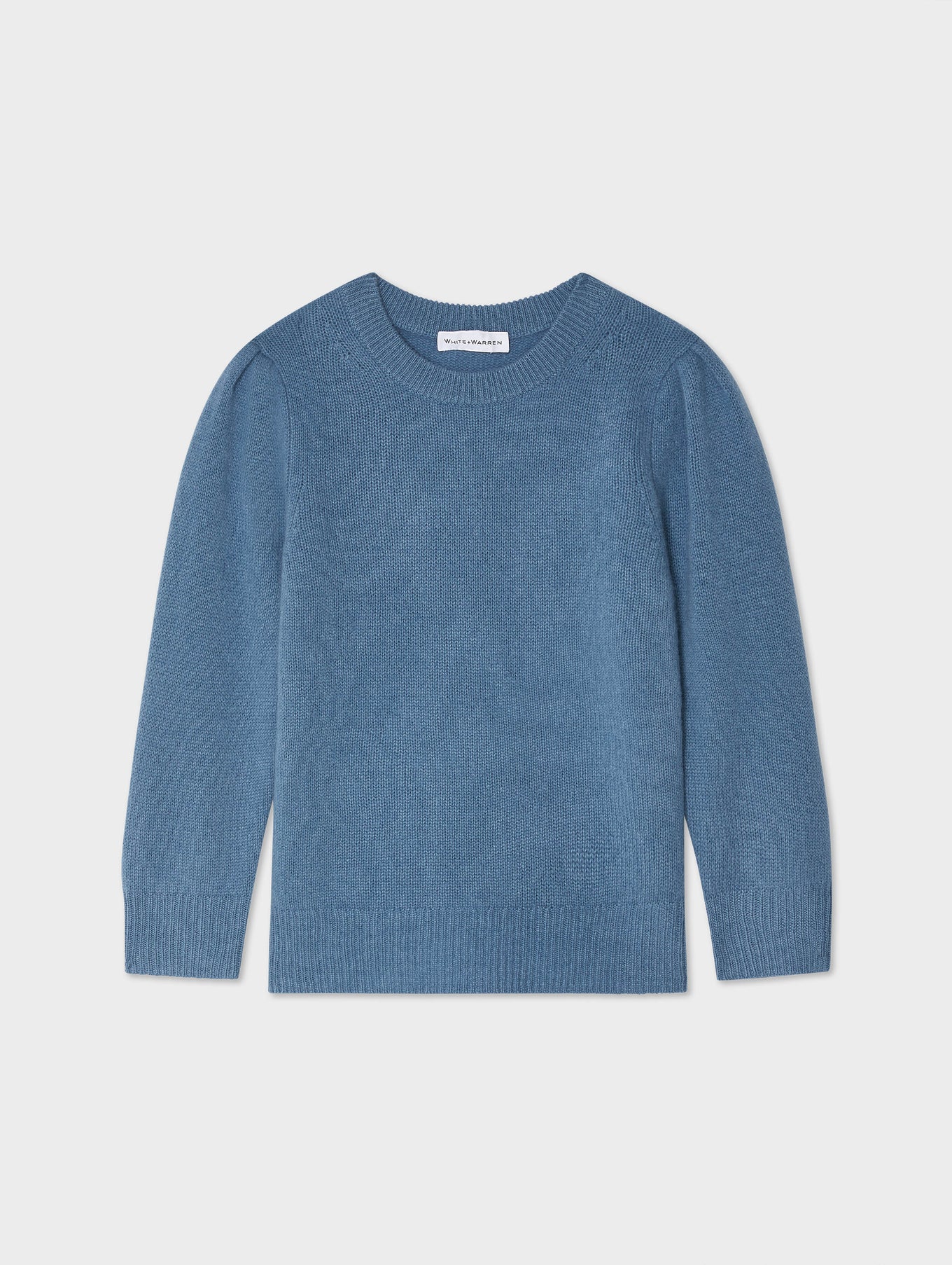 Cashmere Puff Sleeve Crewneck
