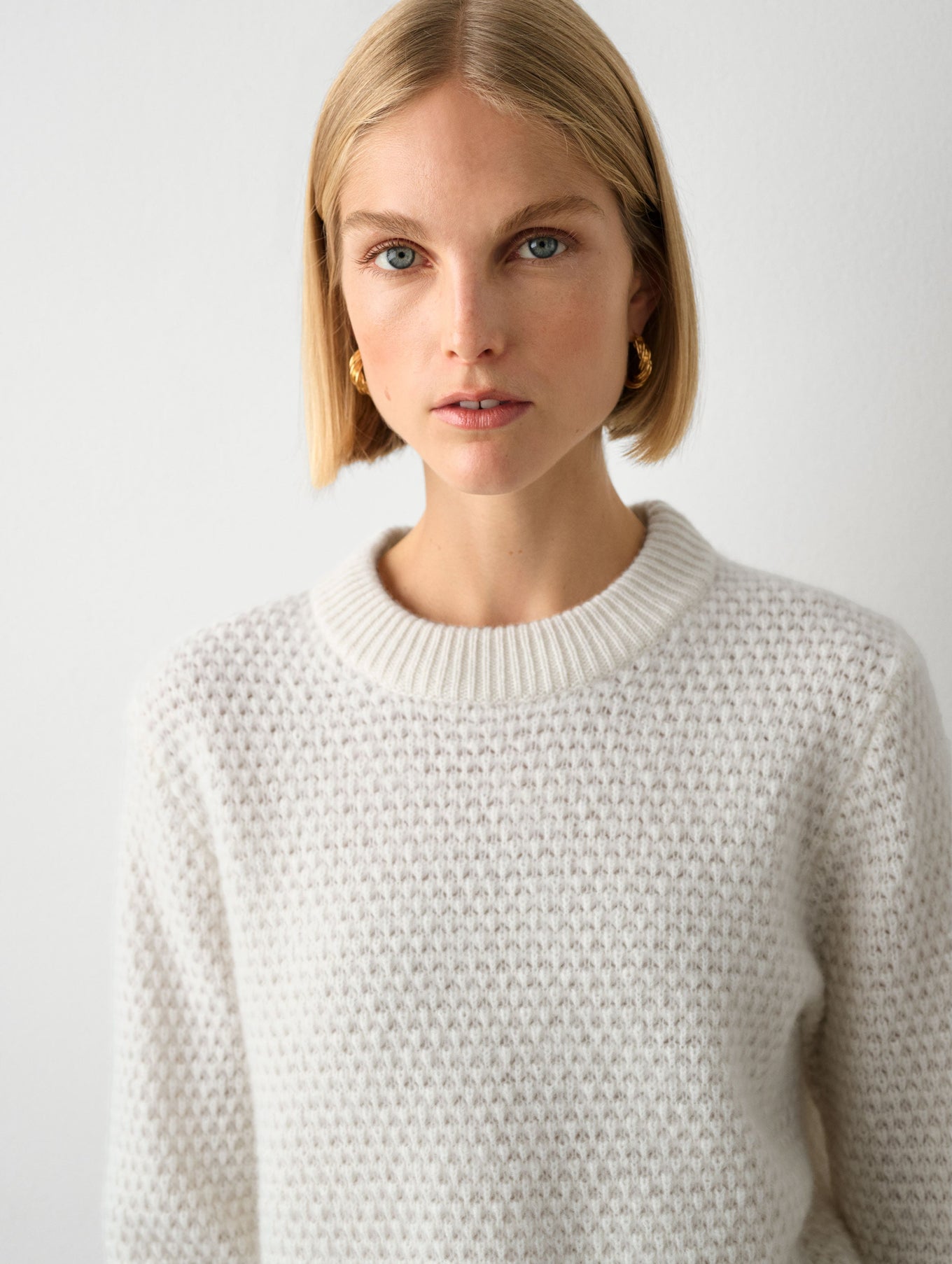 Textured deals crew neck