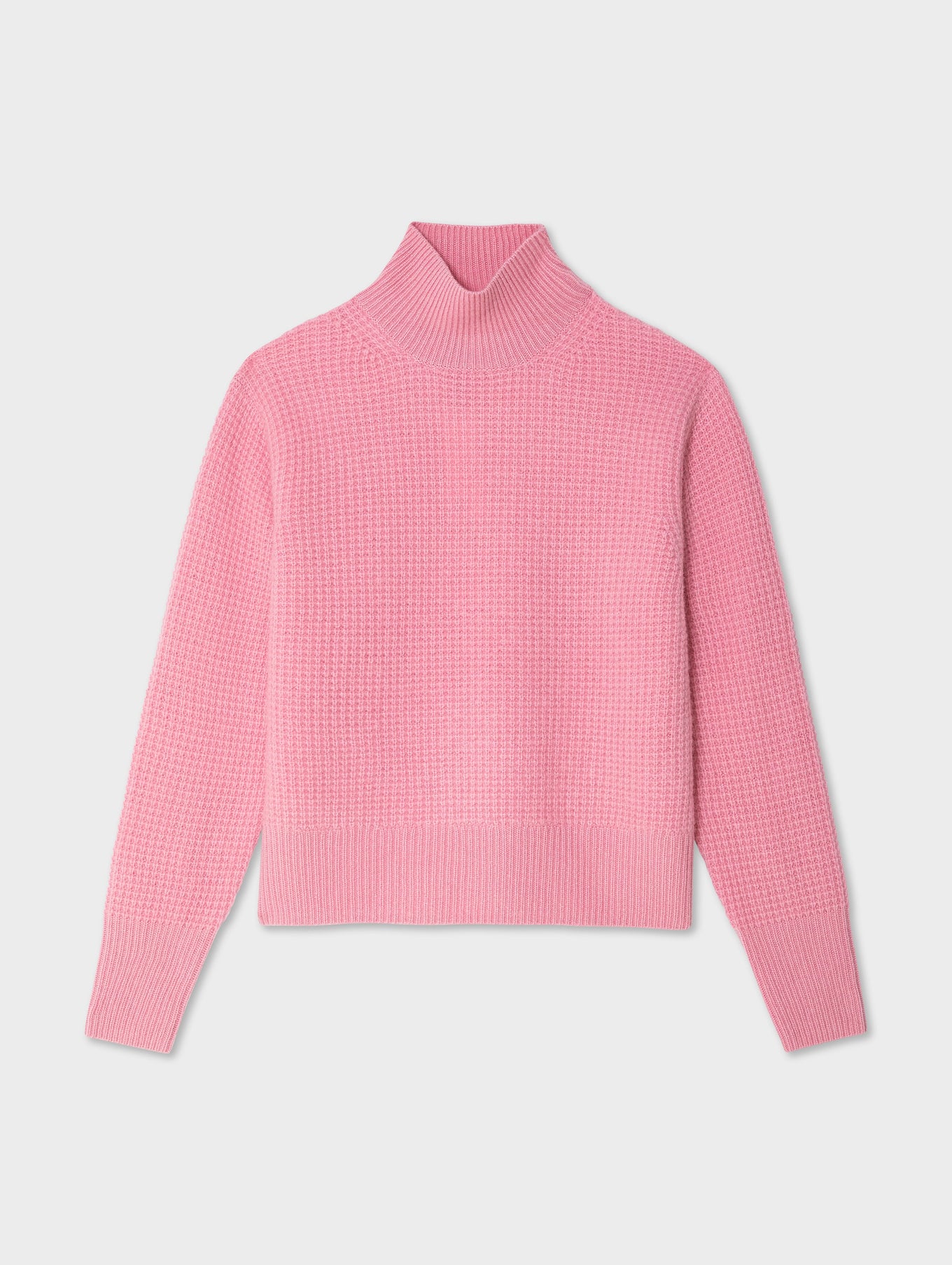 Cashmere Waffle Turtleneck