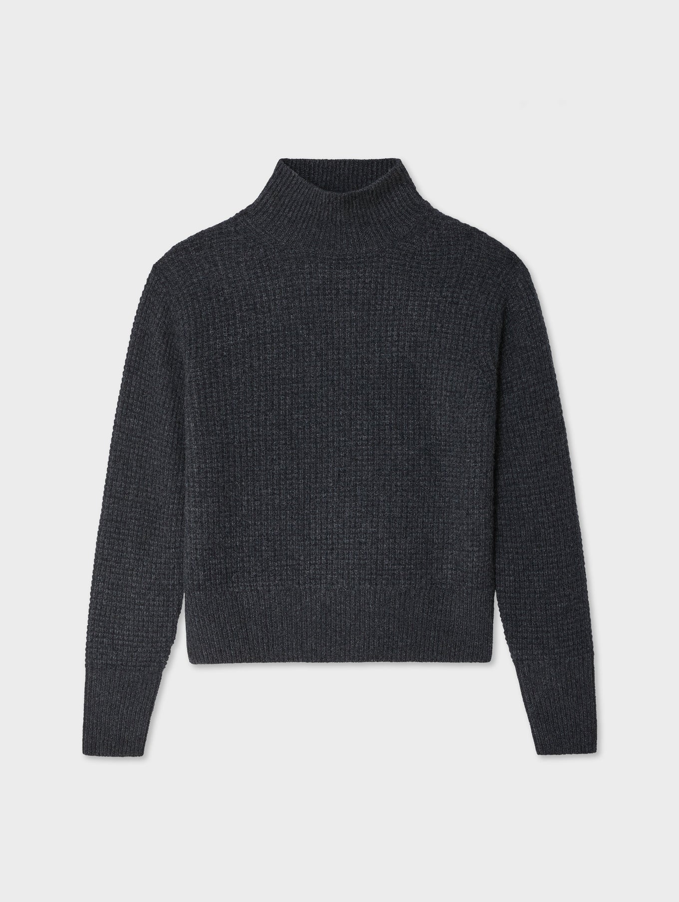 Cashmere Waffle Turtleneck