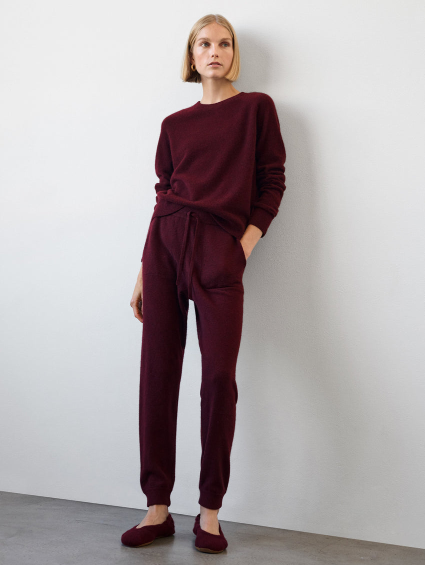 Cashmere Rib Trim Sweatshirt
