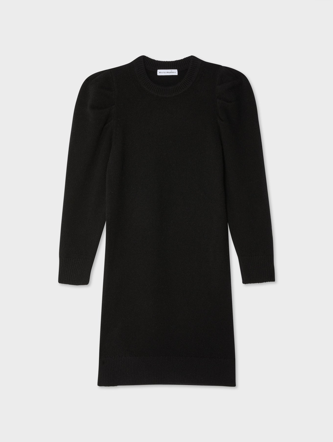 Merino Cashmere Puff Sleeve Dress